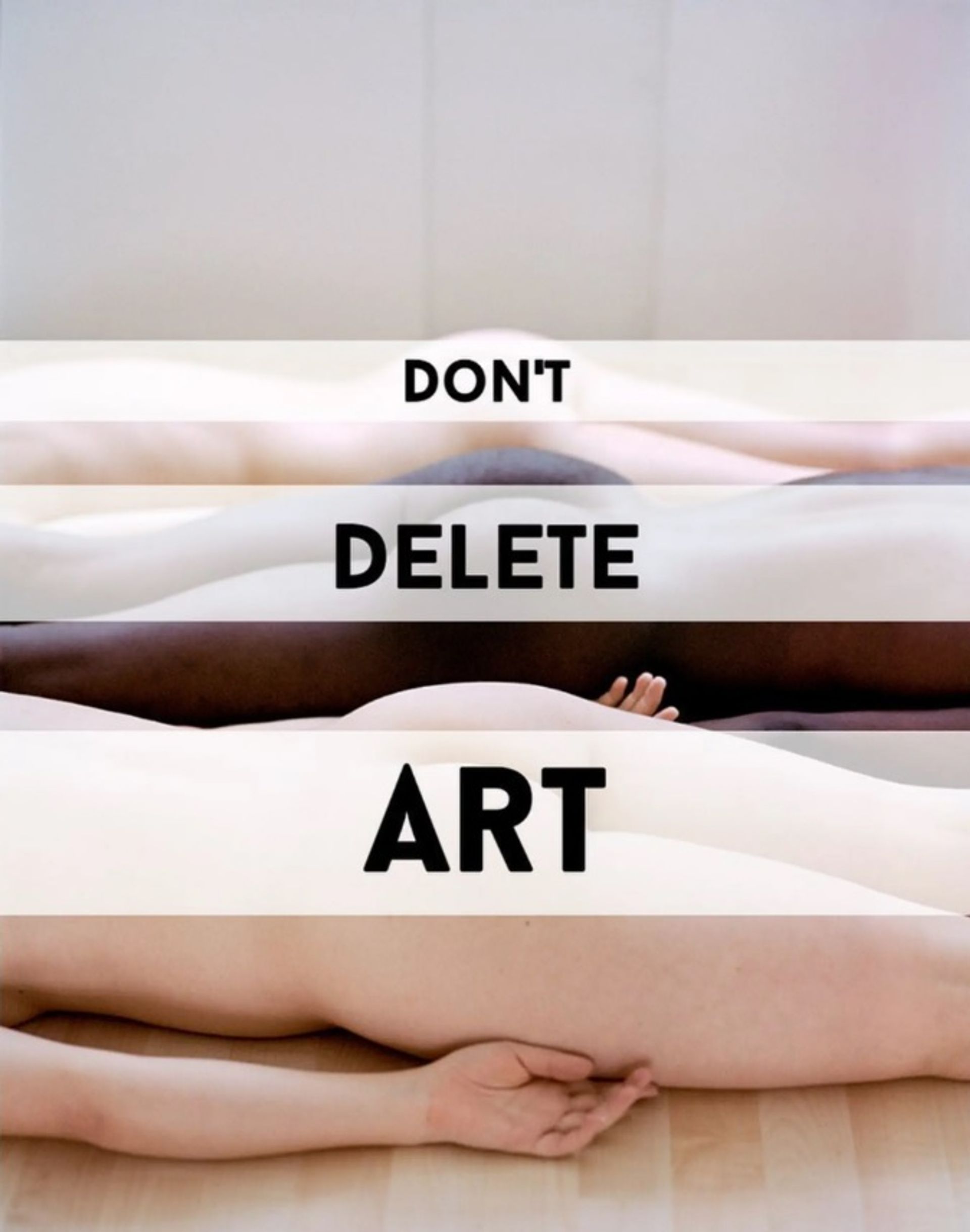 תמונה מתוך חשבון האינסטגרם של קמפיין Don't Delete Art @dontdelete.art

תצלום מקורי מאת AdeY, שונה עבור מסע הפרסום של Don't Delete Art