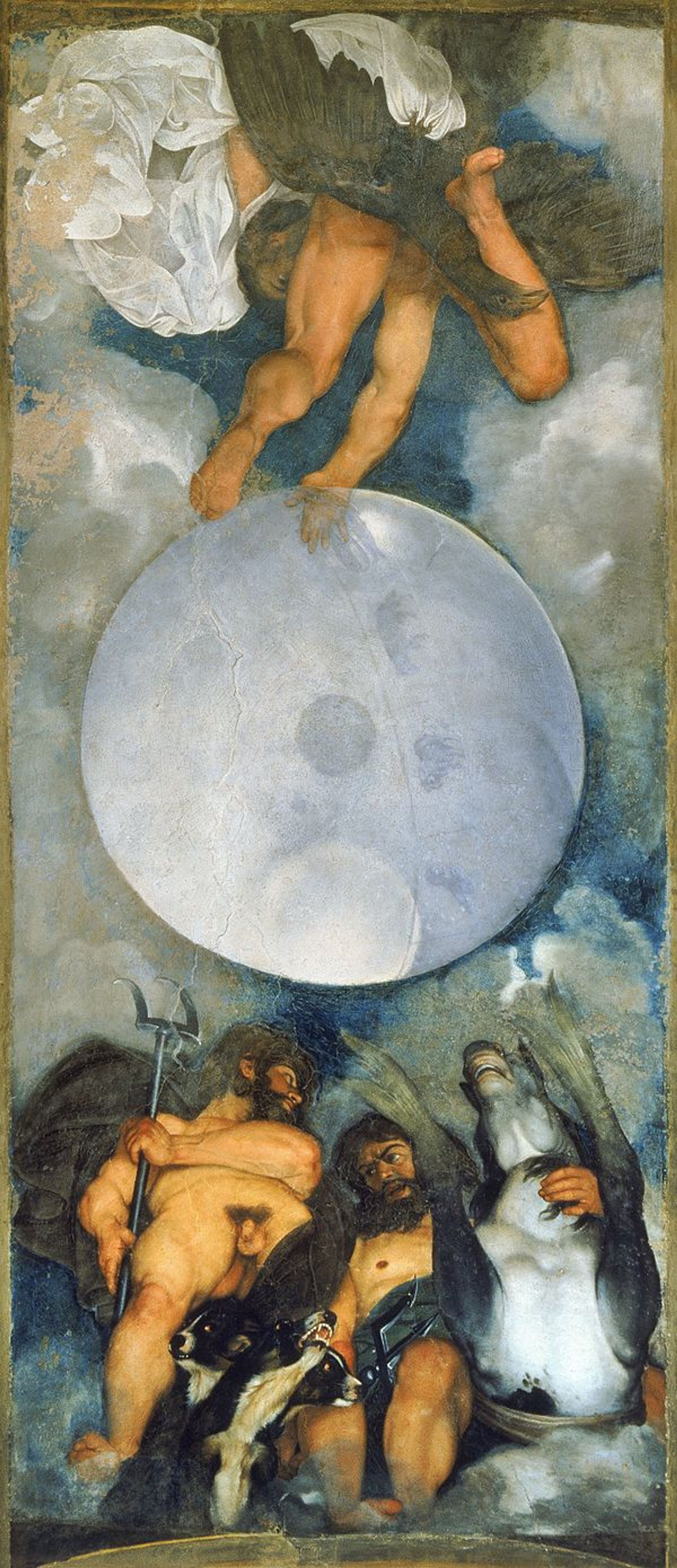 יופיטר, נפטון ופלוטו. צויר על ידי קאראווג'יו בסביבות 1597