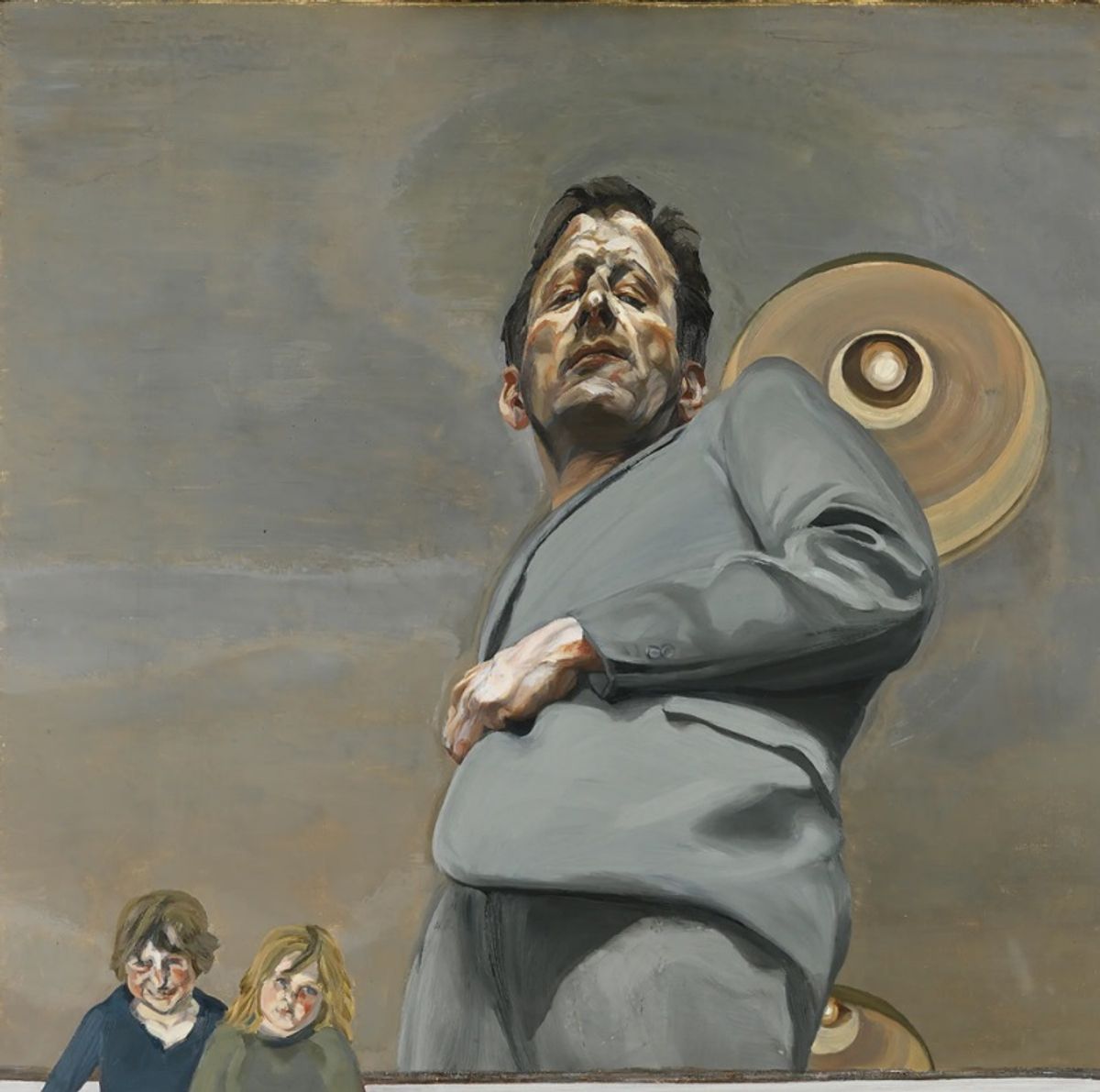 ההשתקפות עם שני ילדים (דיוקן עצמי) (1965) של פרויד, תוצג בגלריה הלאומית

© ארכיון לוסיאן פרויד / תמונה Museo Nacional Thyssen-Bornemisza, מדריד