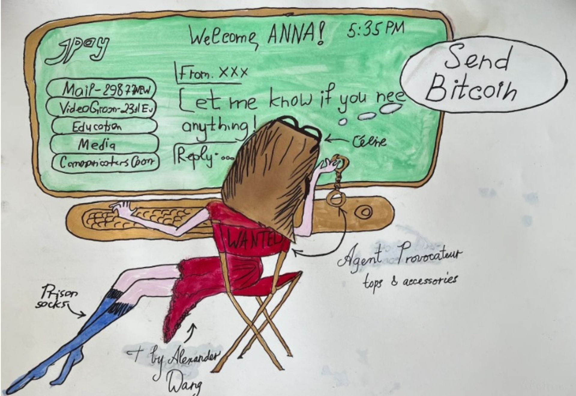 אנה סורוקין, Send Bitcoin

באדיבות האמן