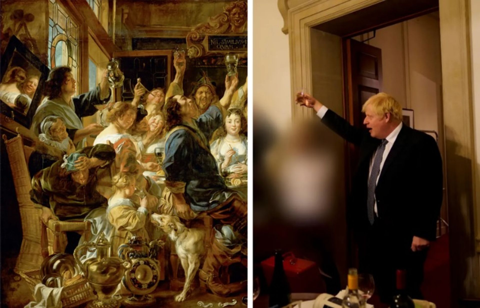 יורדאנס נגד ג'ונסון: החיים מחקים אמנות בדו"ח Partygate של בריטניה