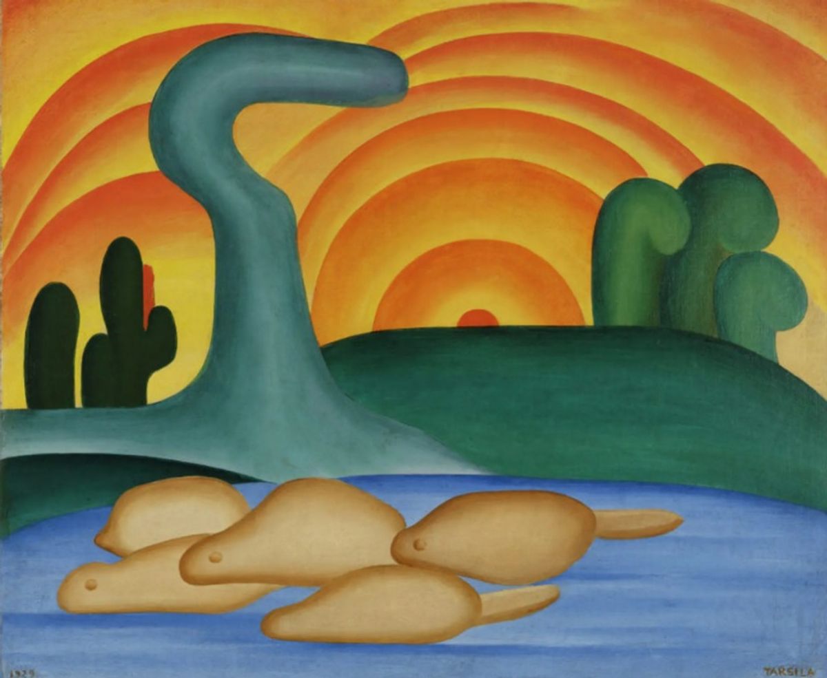 Tarsila do Amaral, Sol Poente (1929). © Tarsila Do Amaral Licensed.