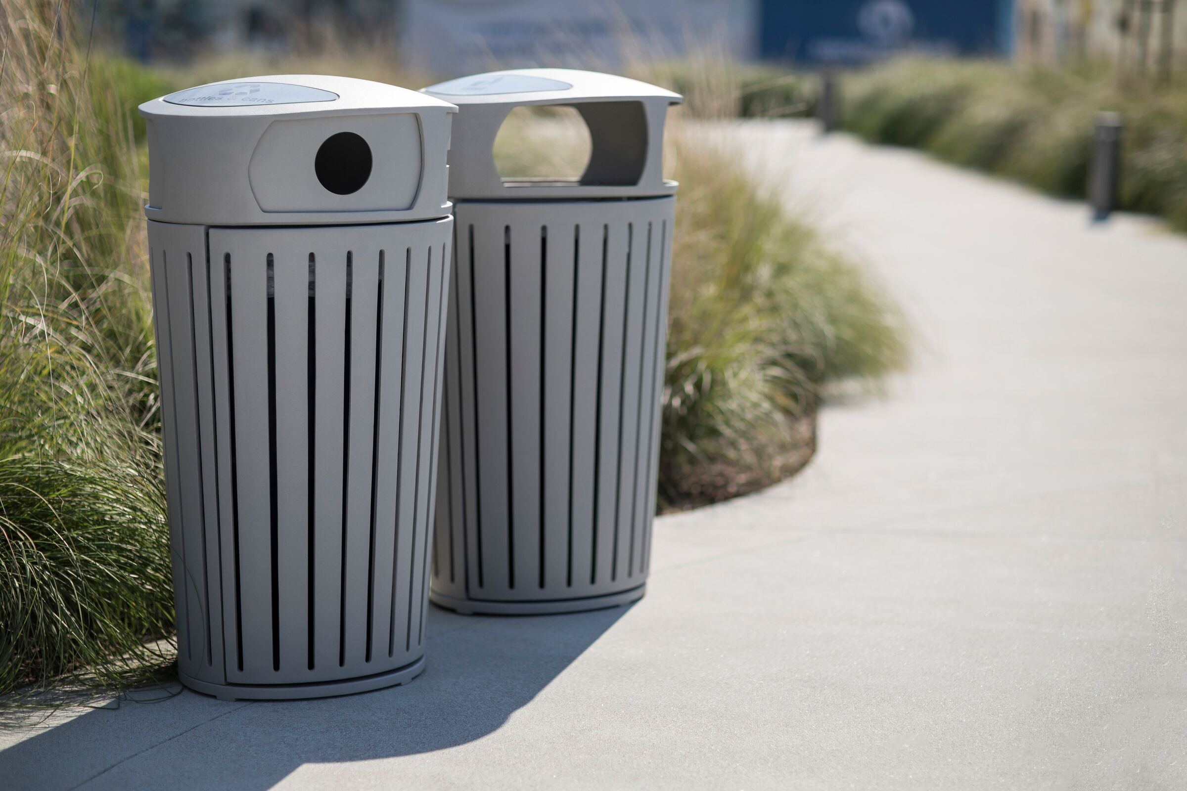 Forms+Surfaces Dispatch Litter & Recycling Receptacle