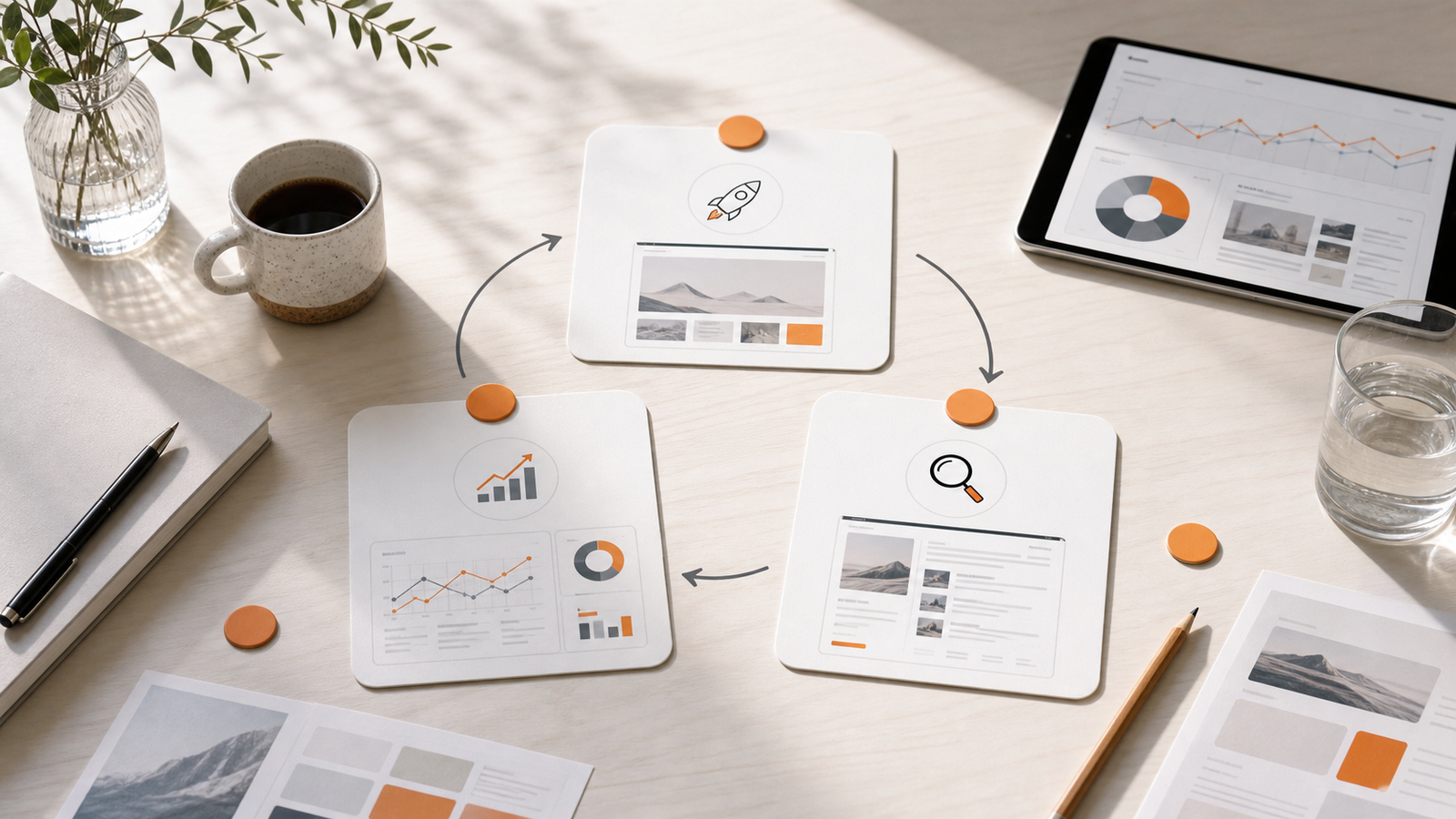 90-day improvement plan for a website covering SEO, measurement and growth