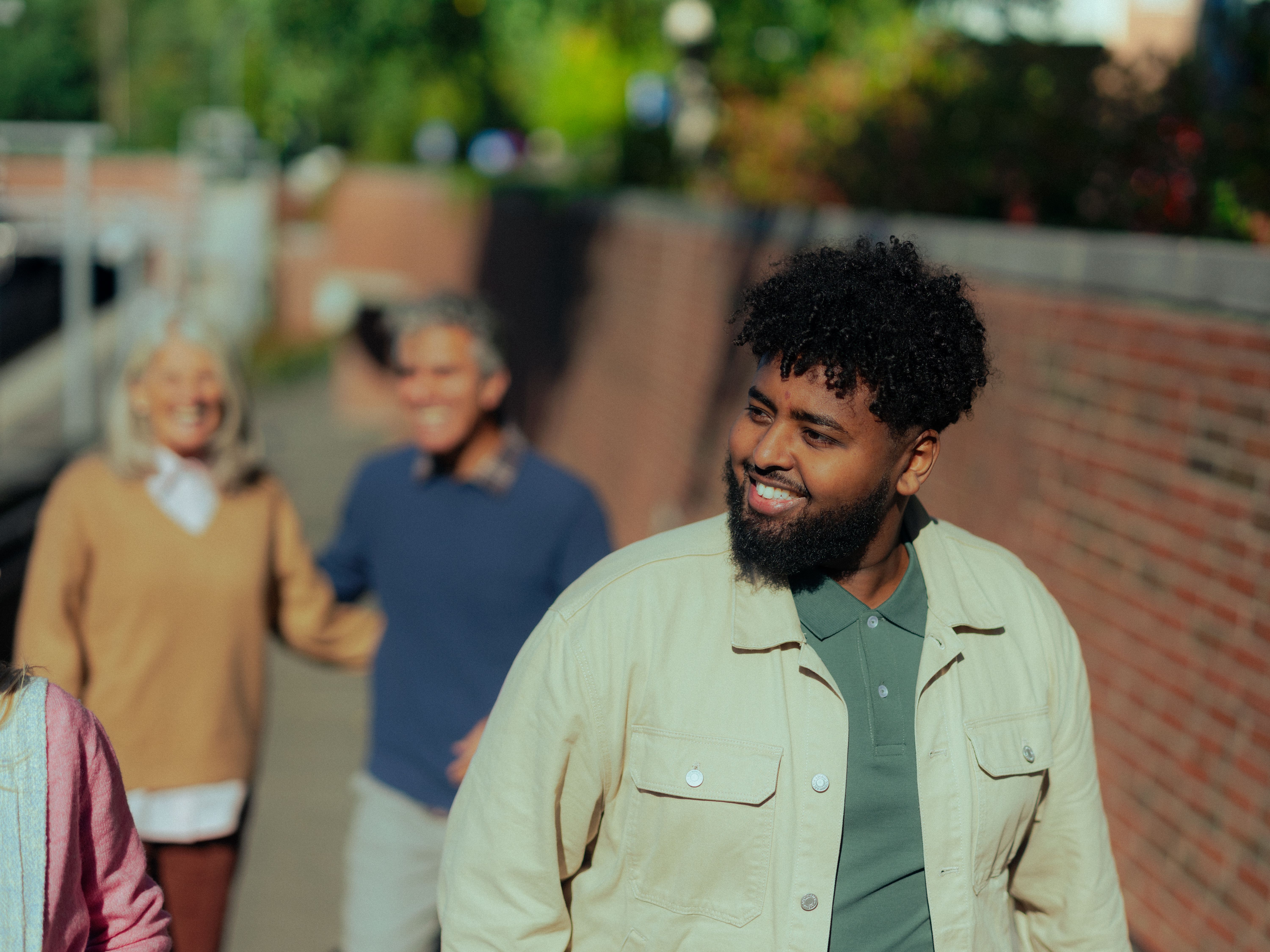 Person på Mortensrud T-bane