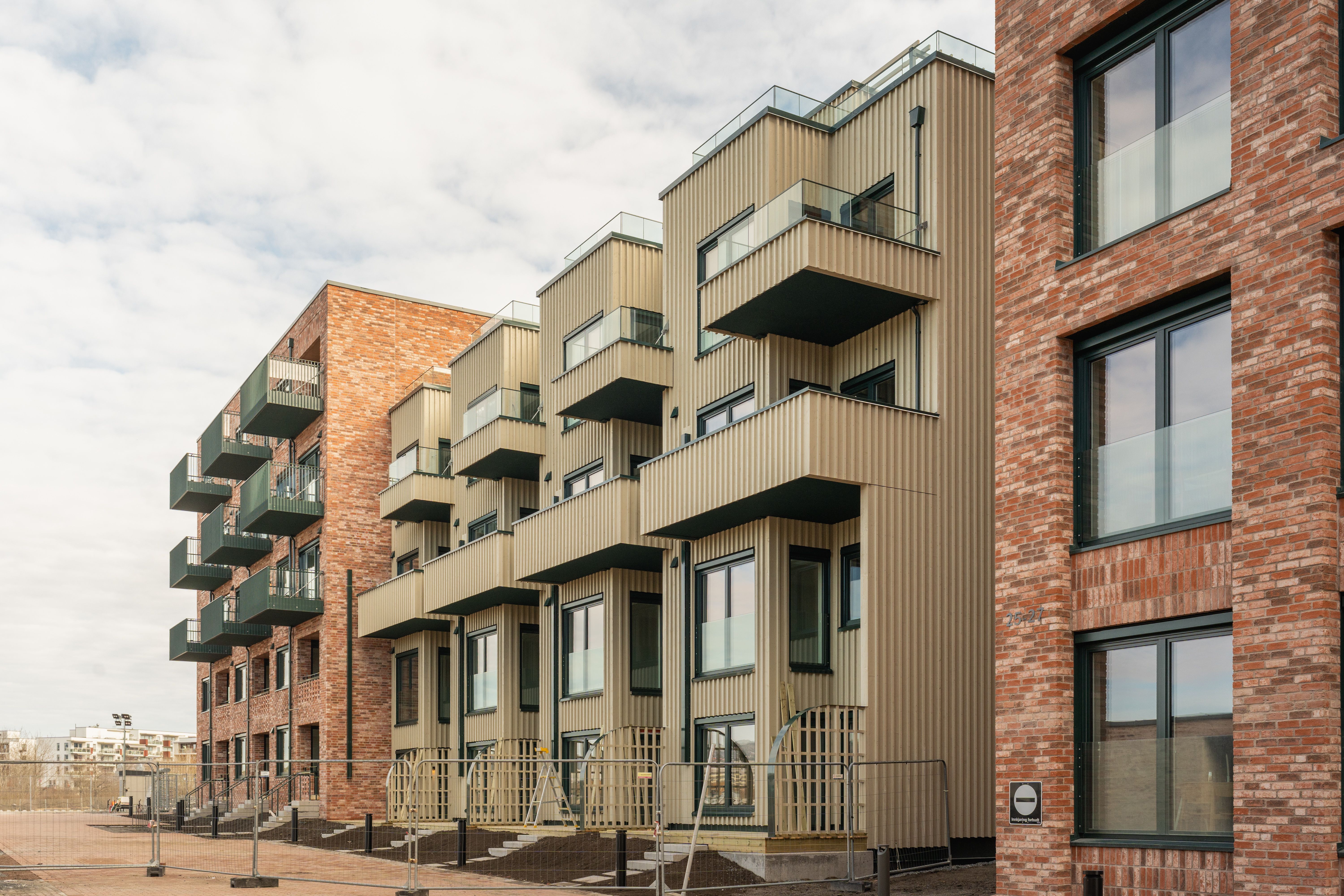 Illustrasjon av rekkehusleiligheter i kvartal 4 på Nansenløkka