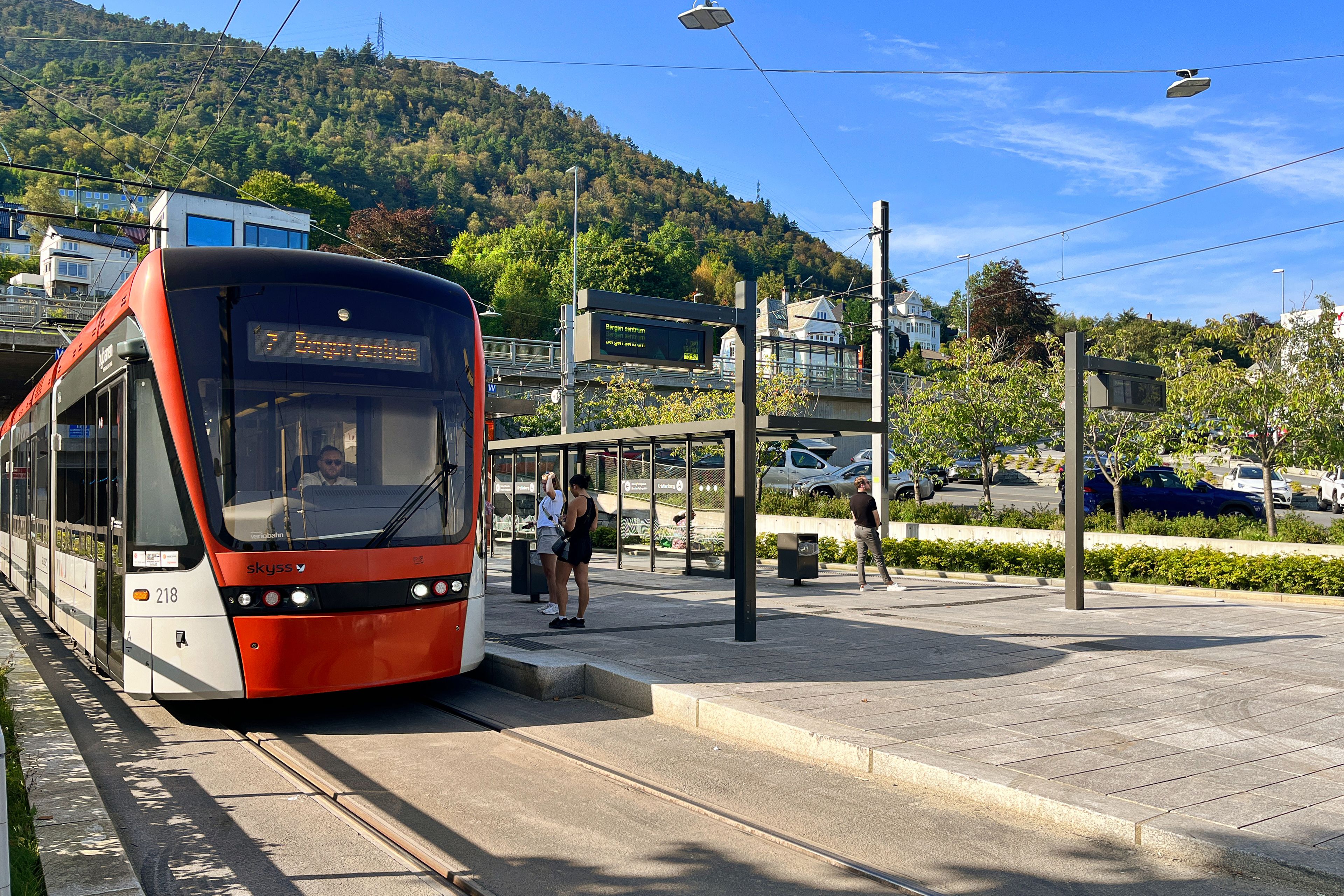 Bilde av bybanen på Mindemyren