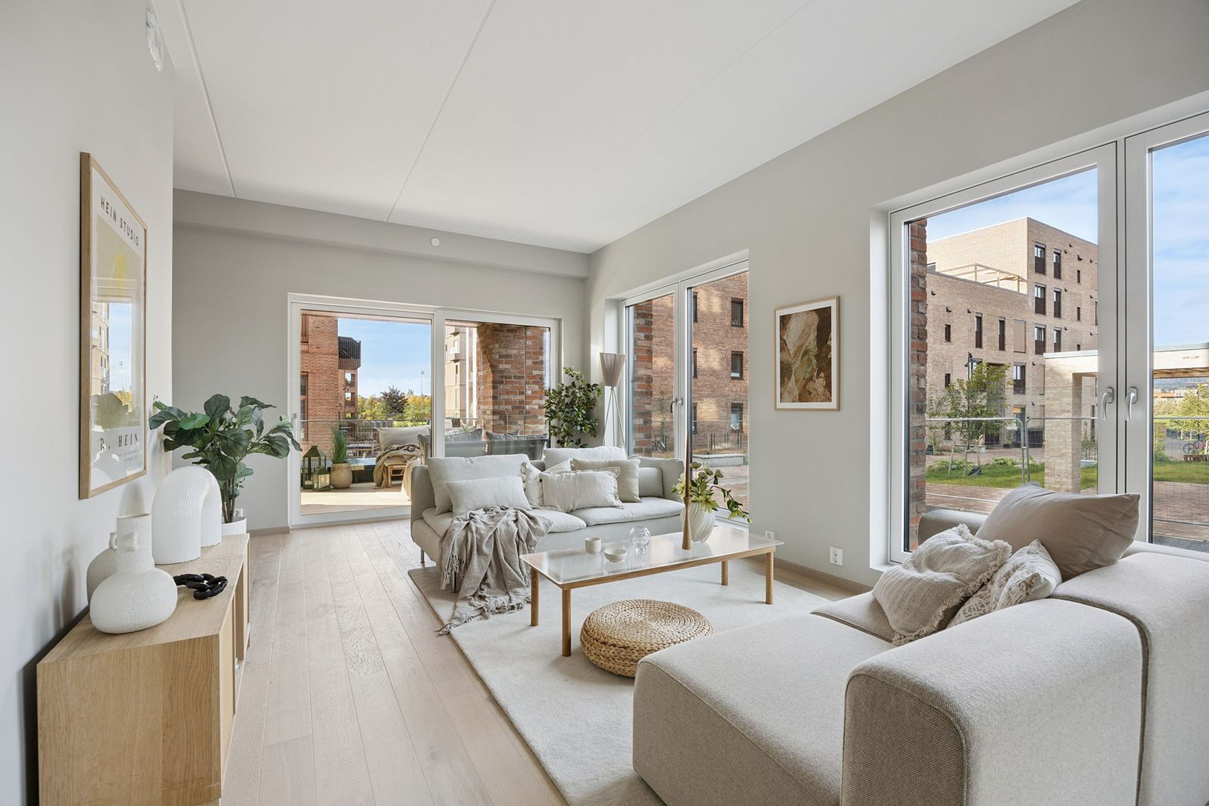 Bilde fra ferdigstilt leilighet på Nansenløkka