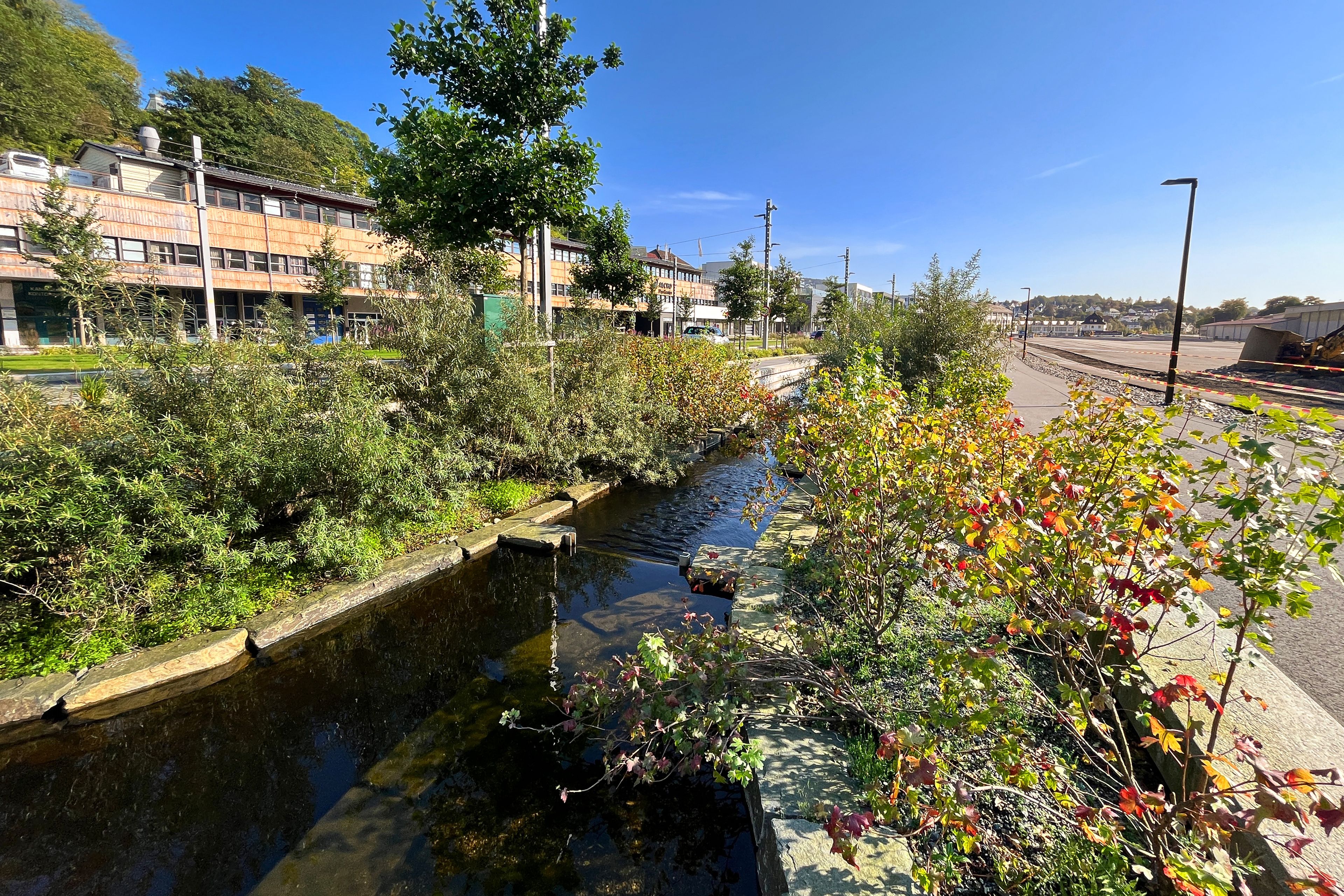 Bilde av grøntområdene på Bergensmeieriet