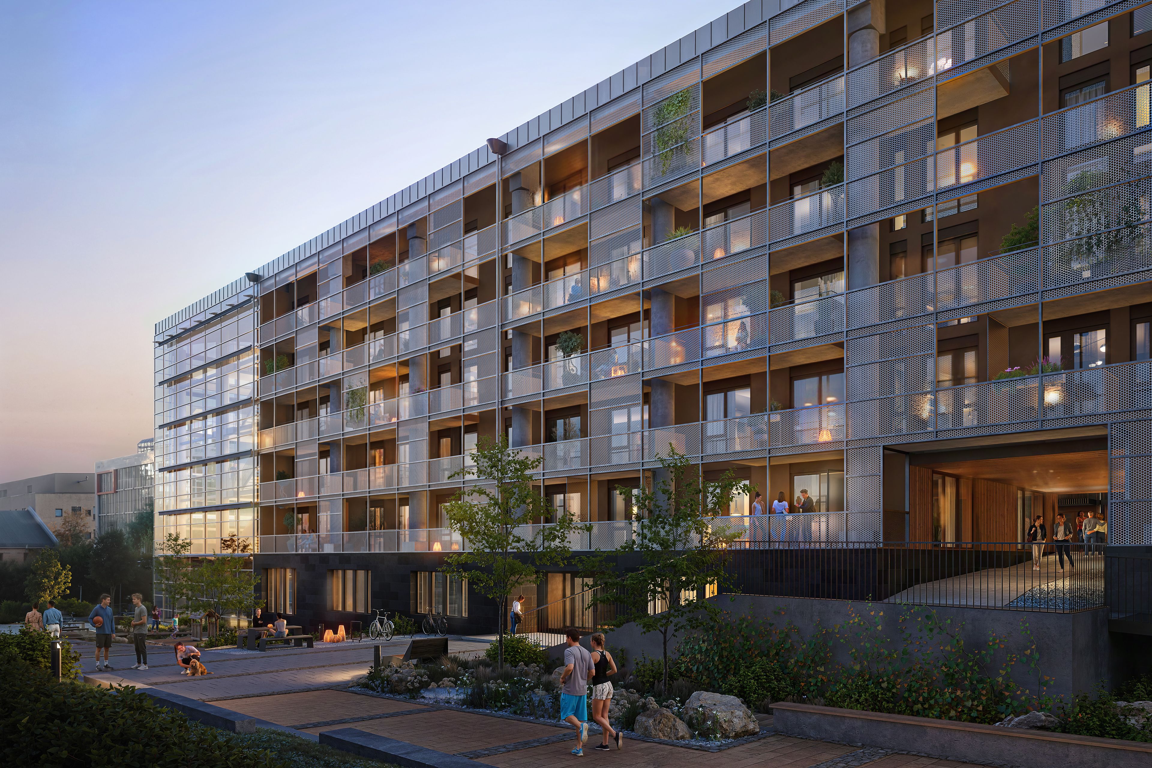 Illustrasjon av Glasshallene, Trykkeriet Nydalen.