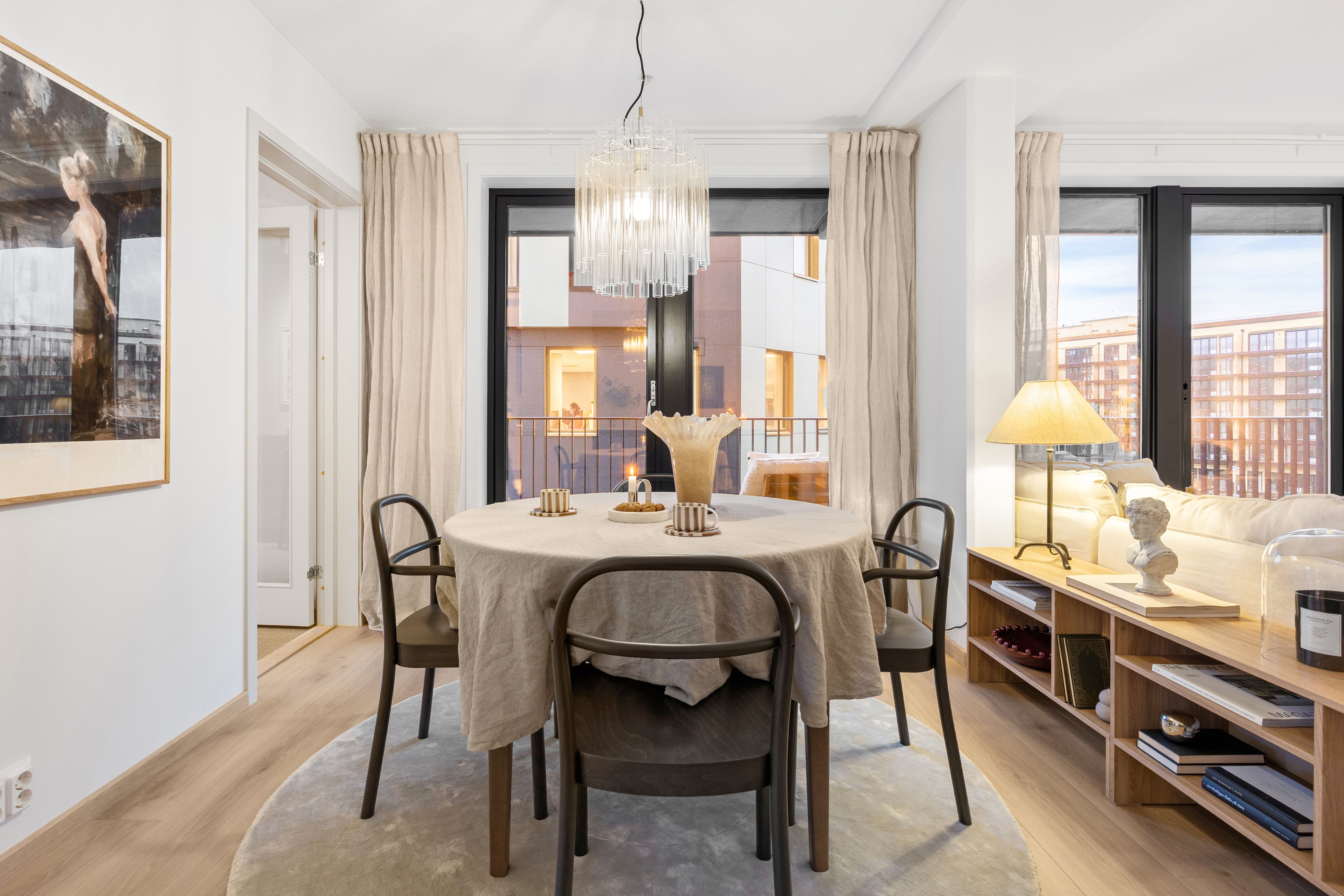 Spisestue med plass til fire