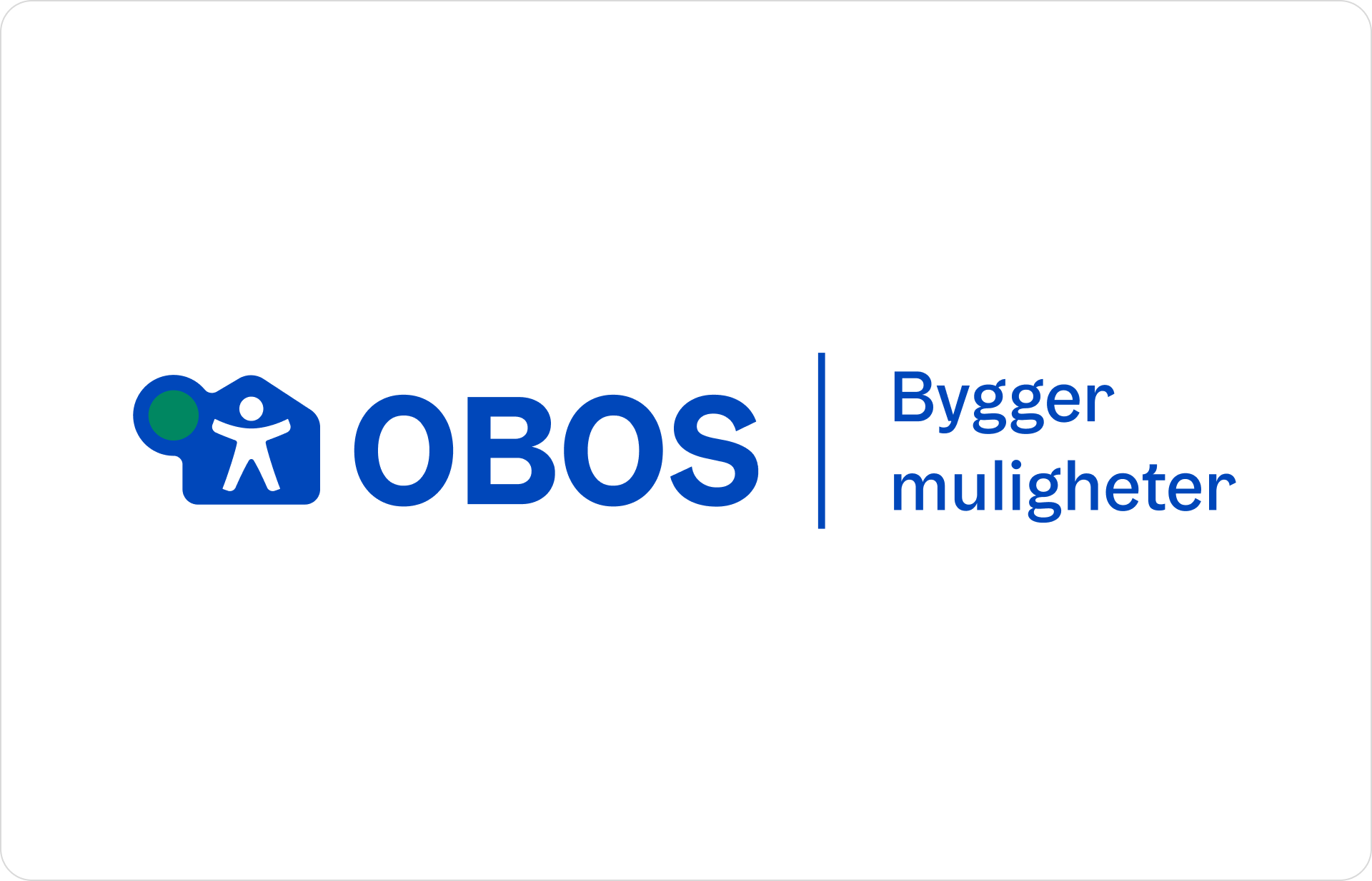 OBOS-logo liggende med tekst