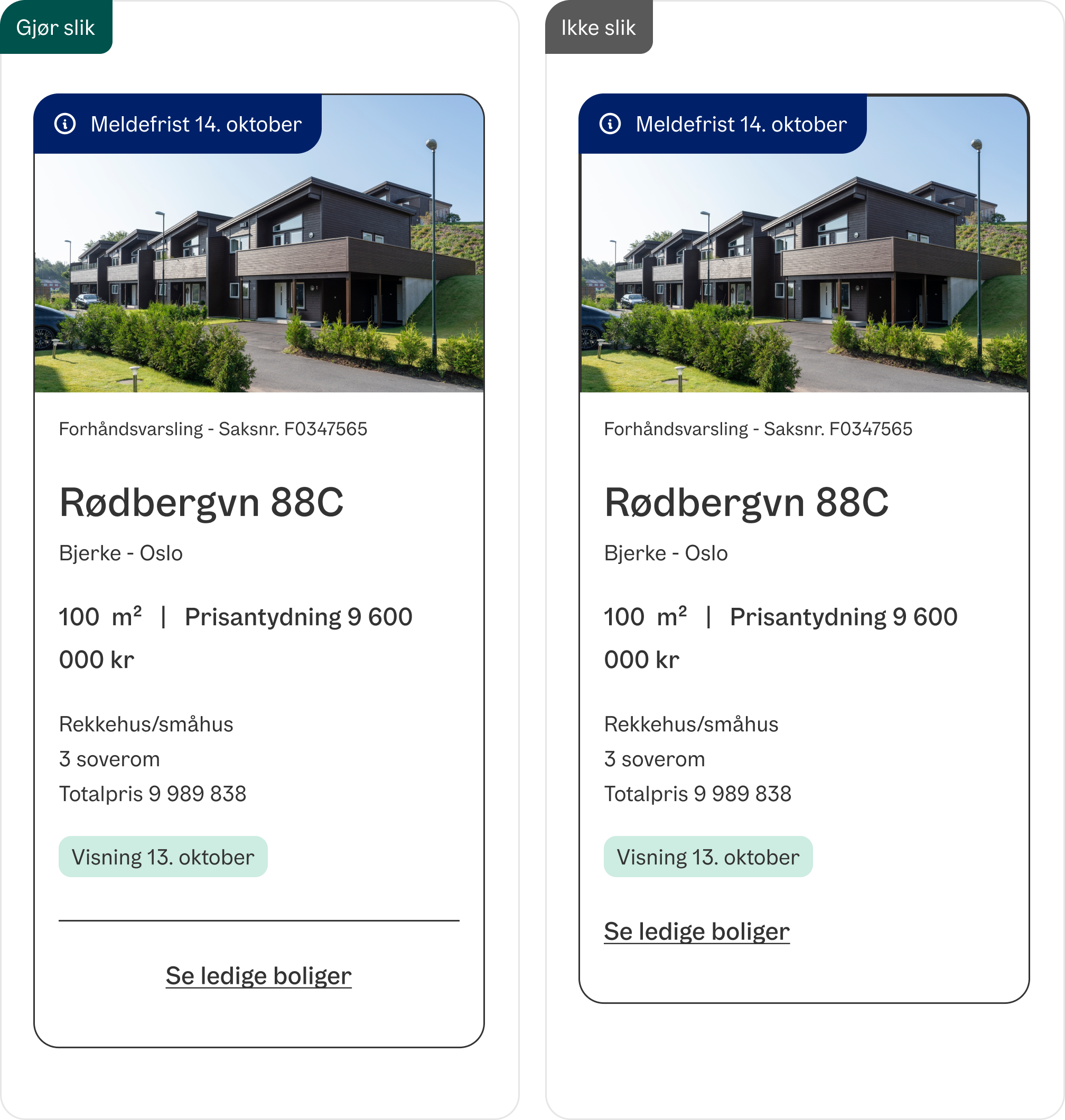Eksempel på hvordan ha et sekundært nivå i et helt interaktivt kort