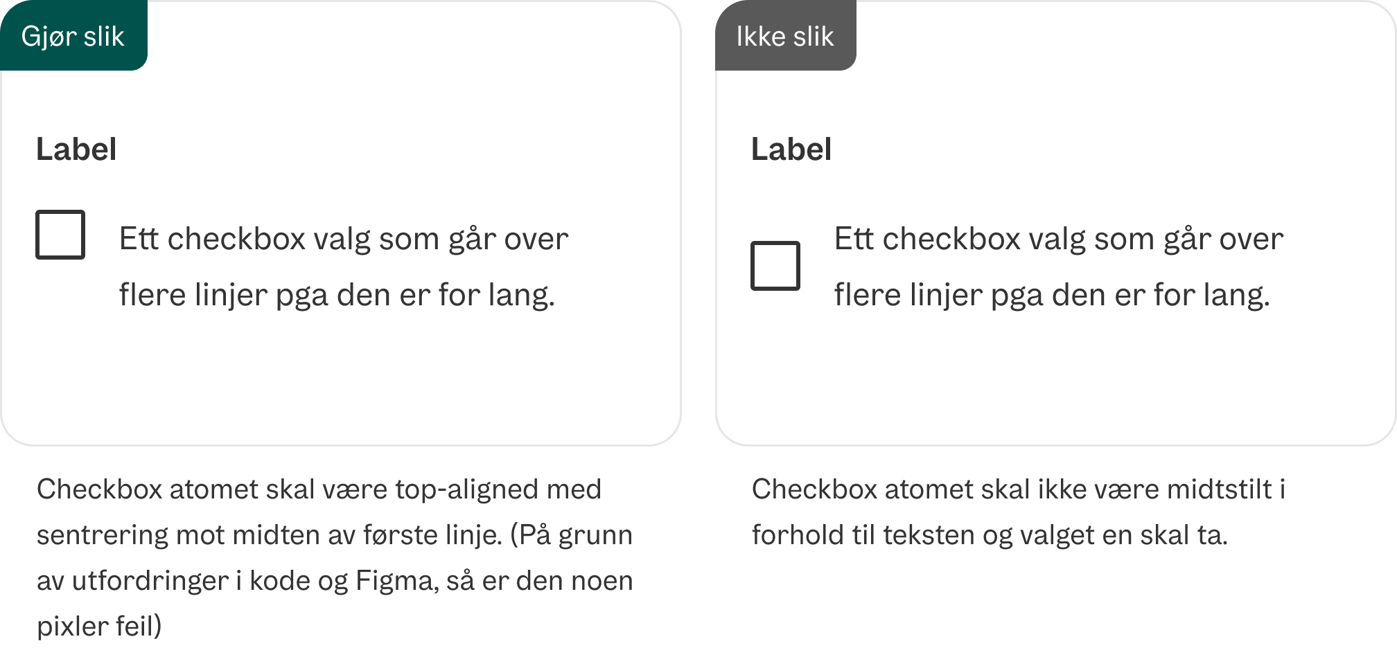 Midtstilt checkbox atom