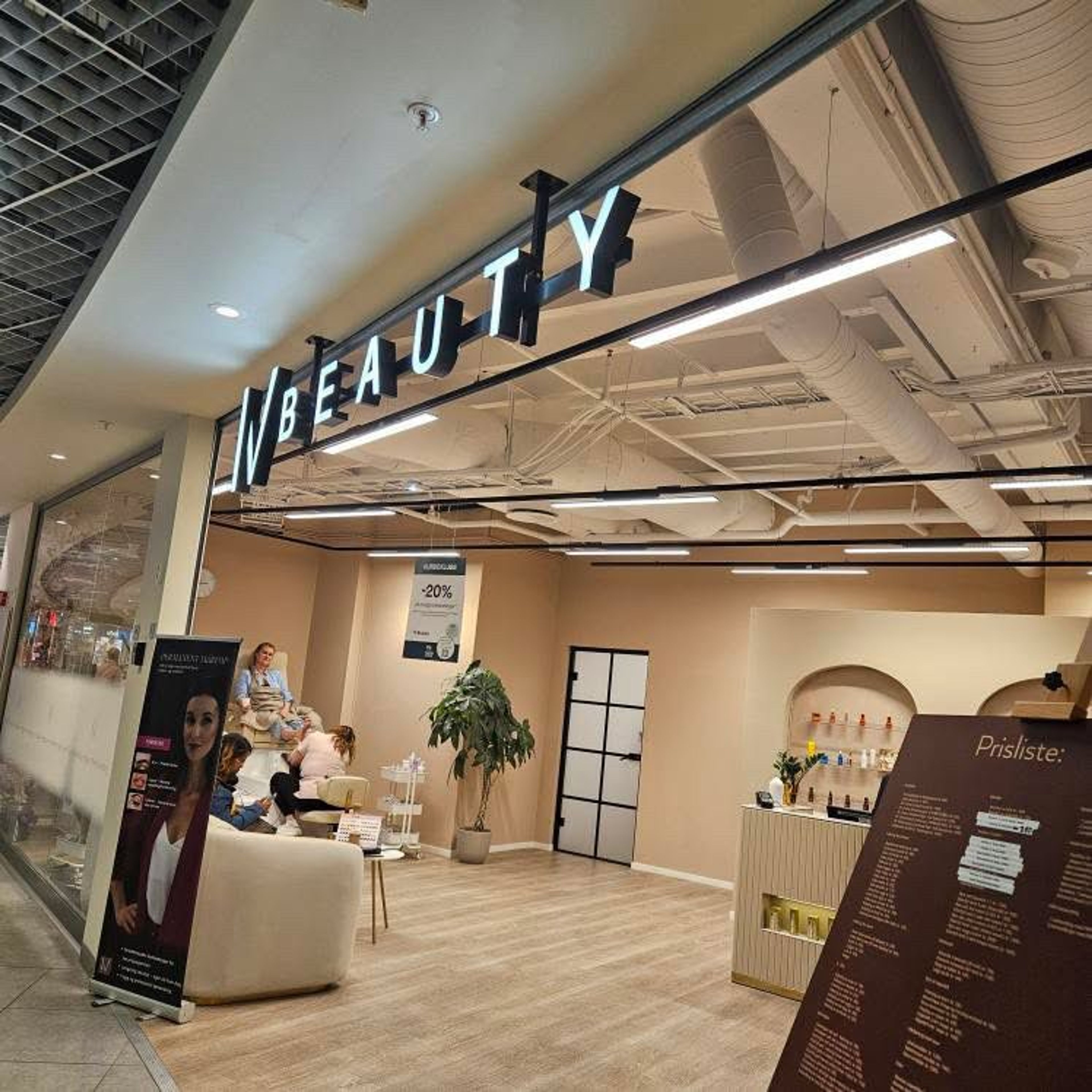 Inngangspartiet til IV Beauty