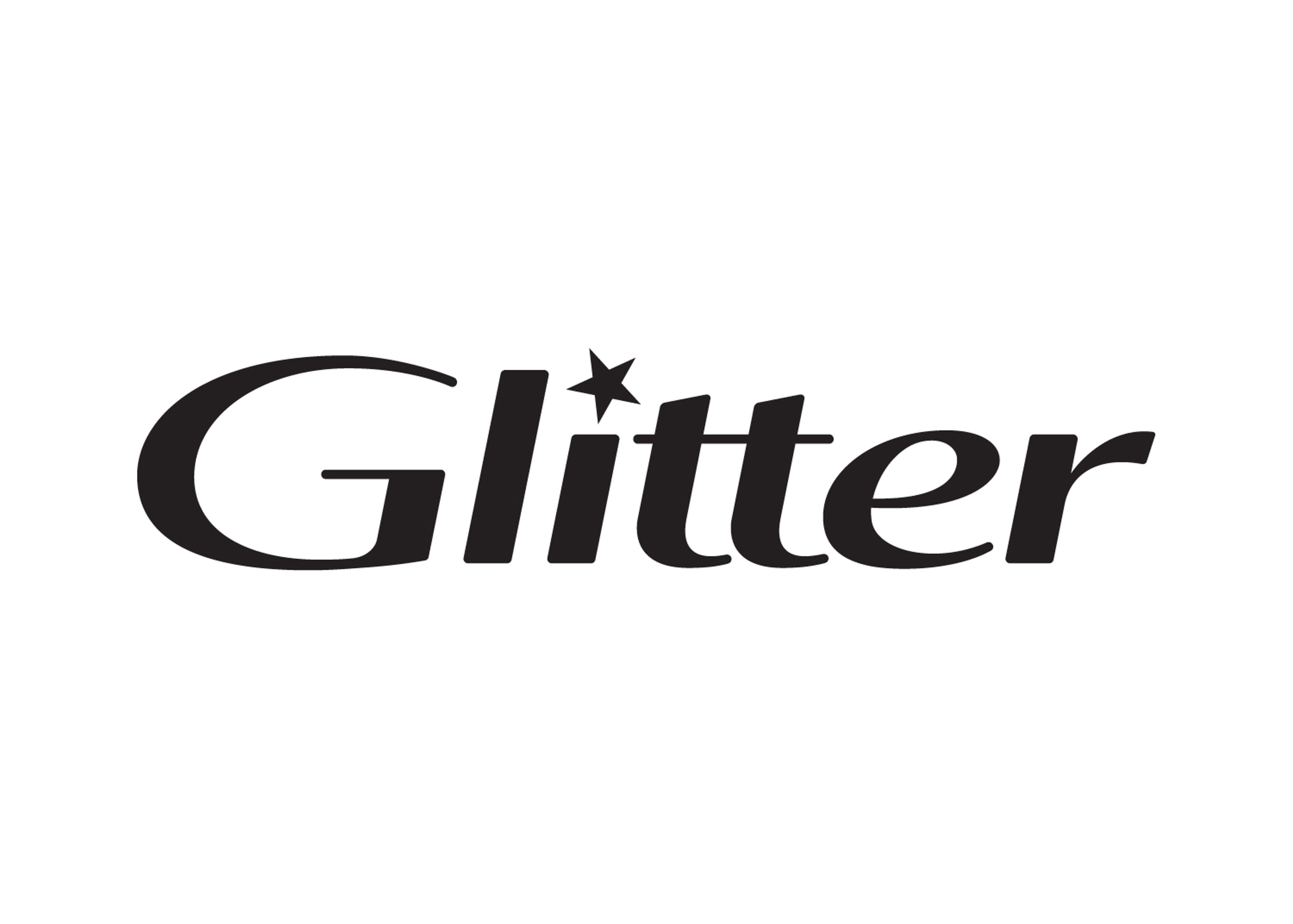 Glitter. Logo.