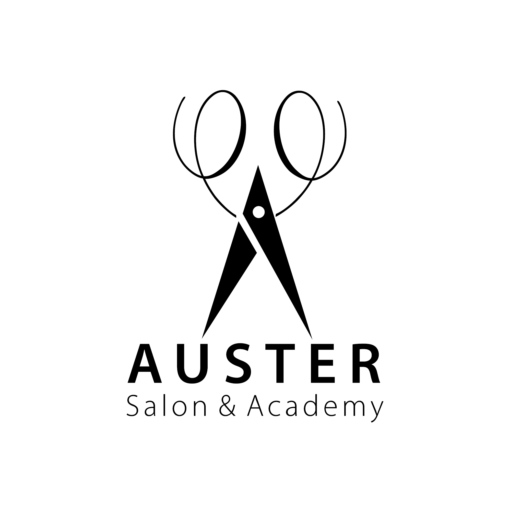 Auster Frisør. Logo.