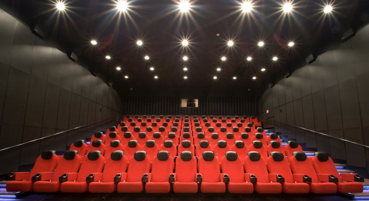 Kinosalen til Symra Kino. Foto.
