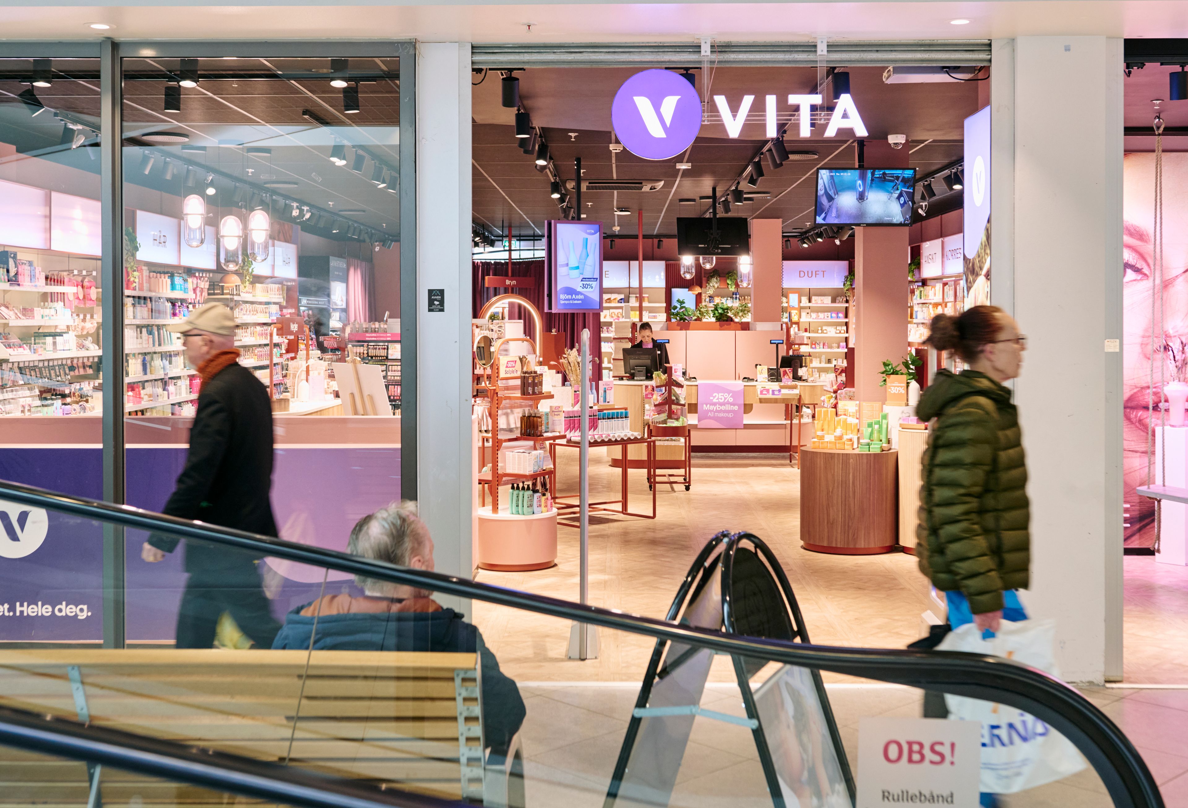 Foto av VITA-fasaden