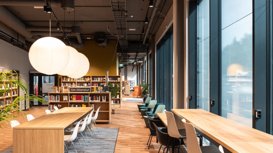 Bilde av Deichman bibliotek på Lambertseter