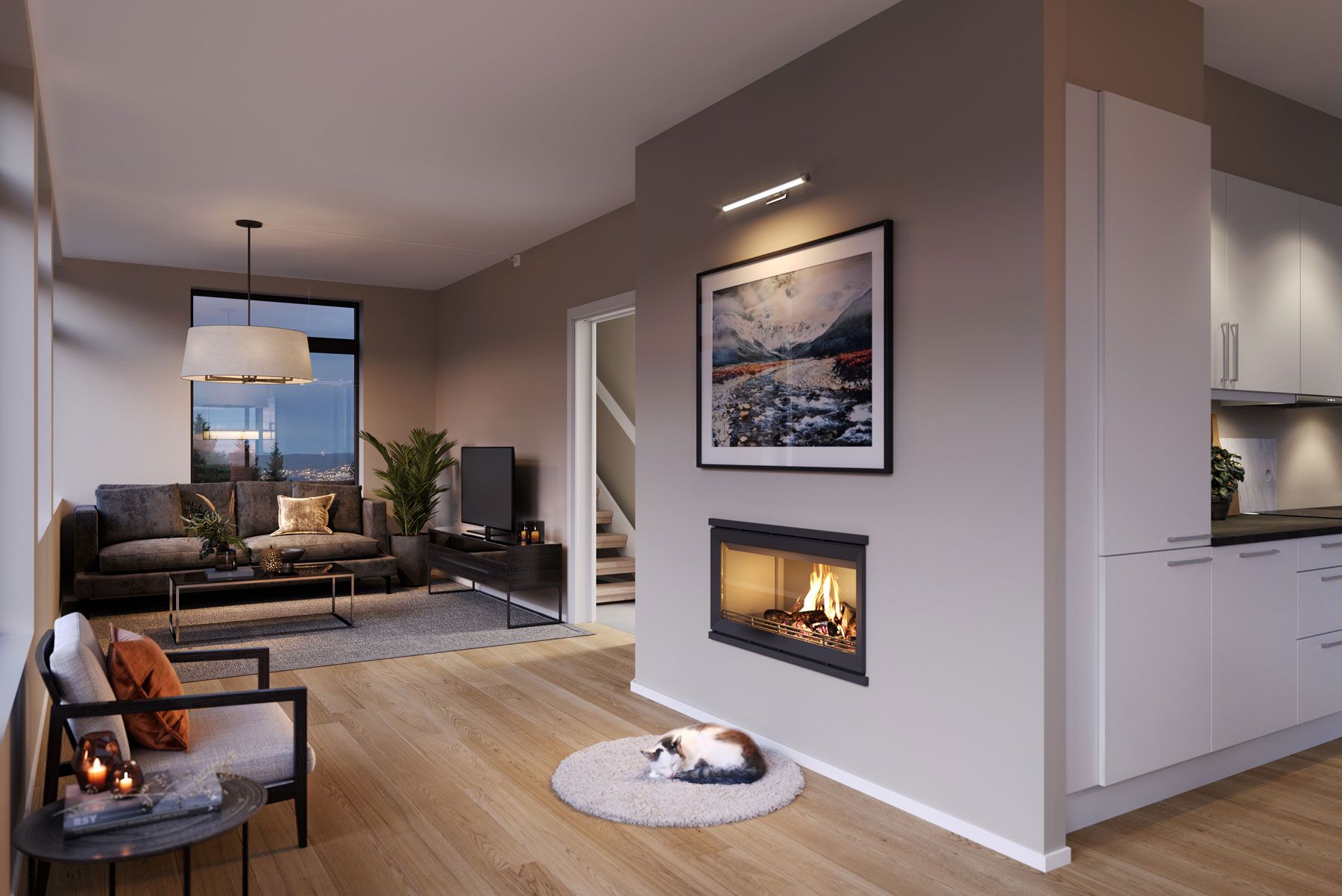 Utleieleilighet. Illustrasjon.