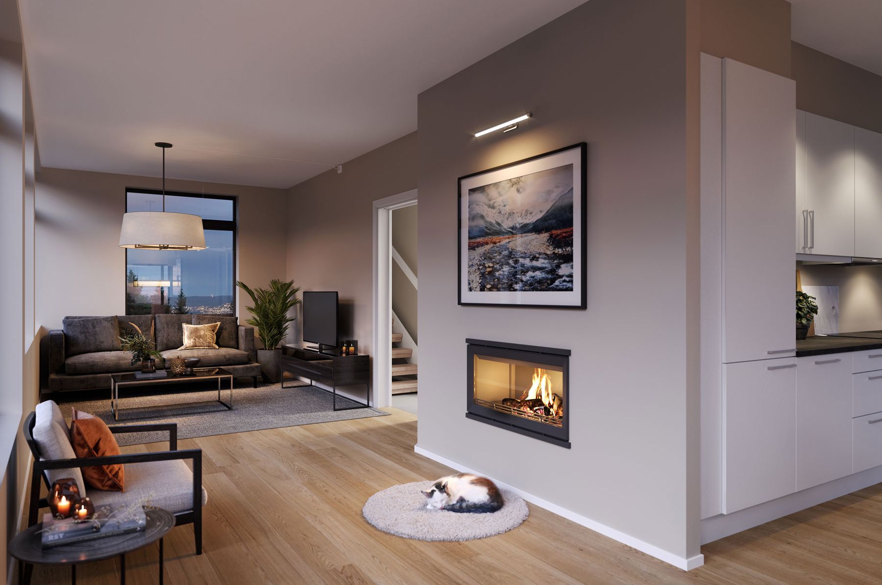 Utleieleilighet. Illustrasjon.