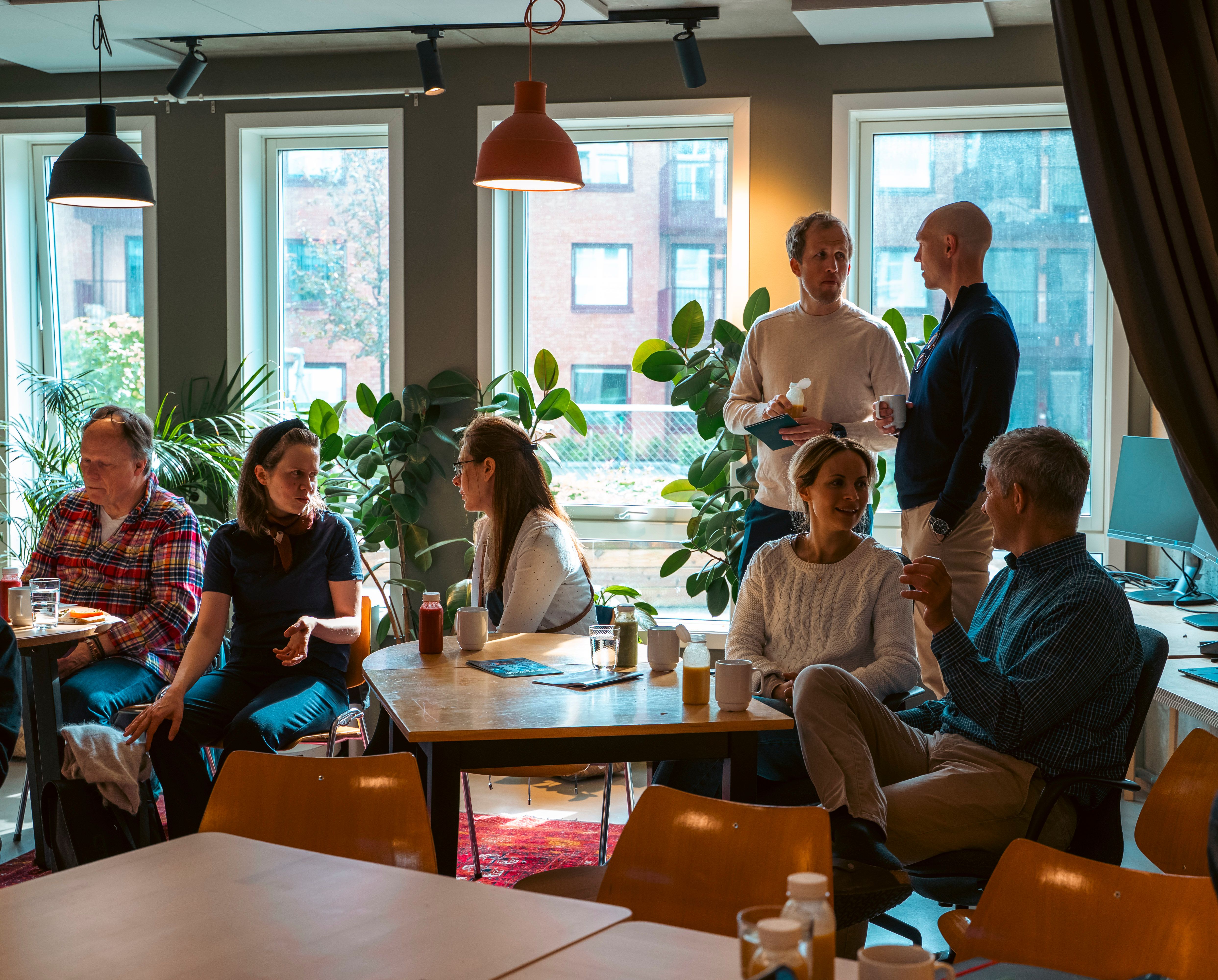 Fullt hus i Bryggeriet på OBOS Living Lab. Foto: Filip Agnoihotri