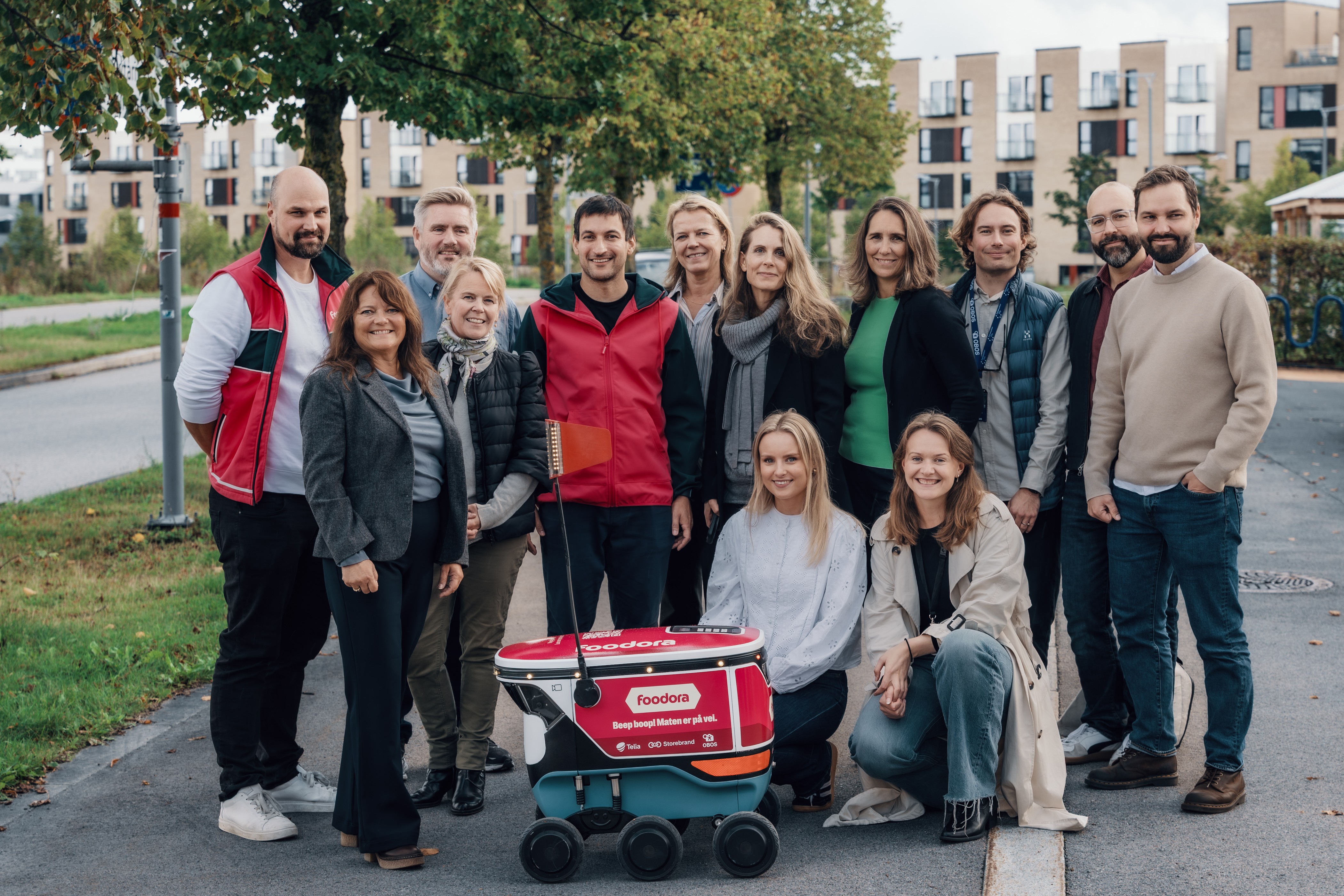 Robot med samarbeidspartnere 