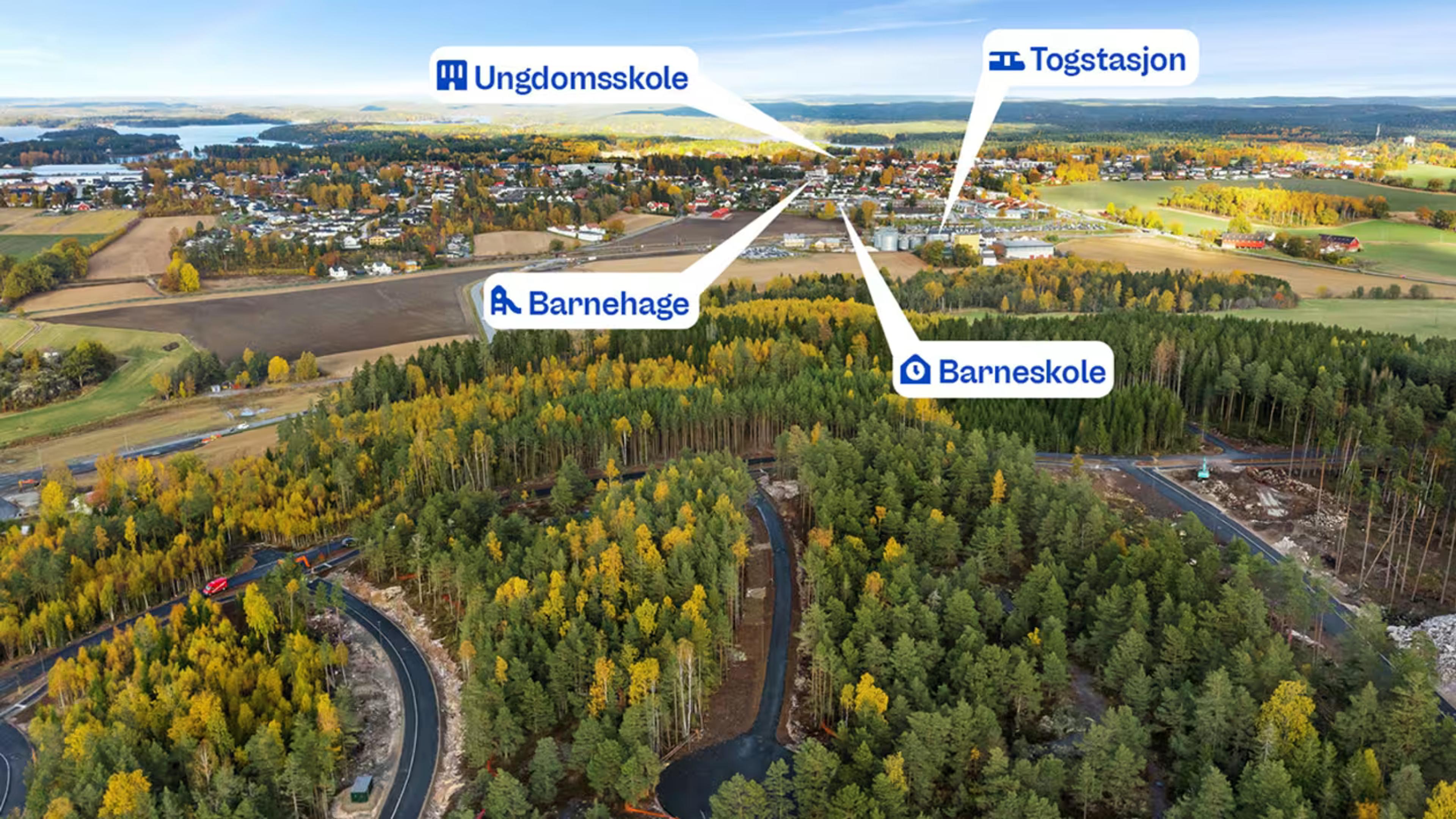 Nærområdet ved Strømnesåsen.