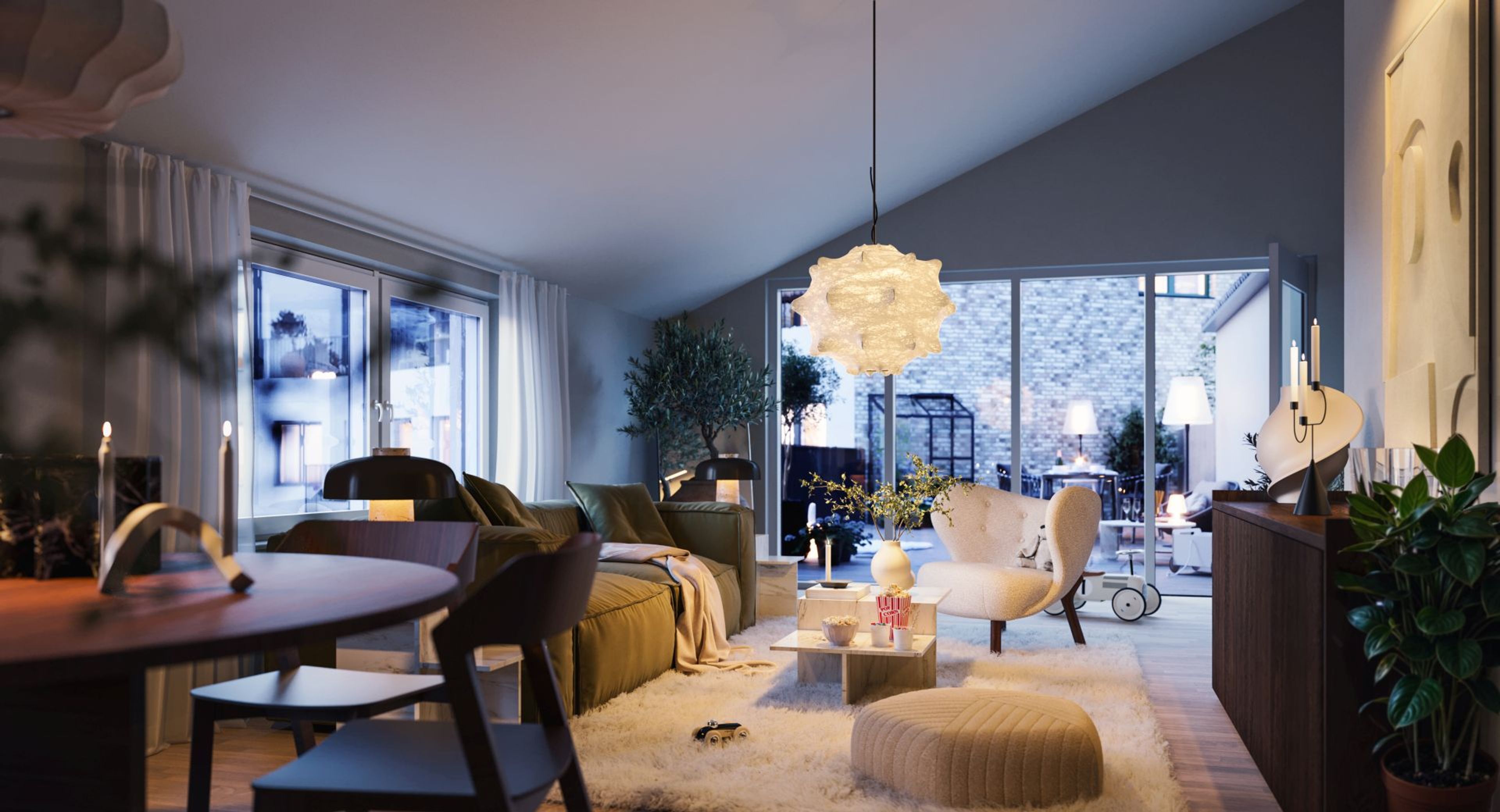 Explora Södra Änggården Göteborg - vardagsrum