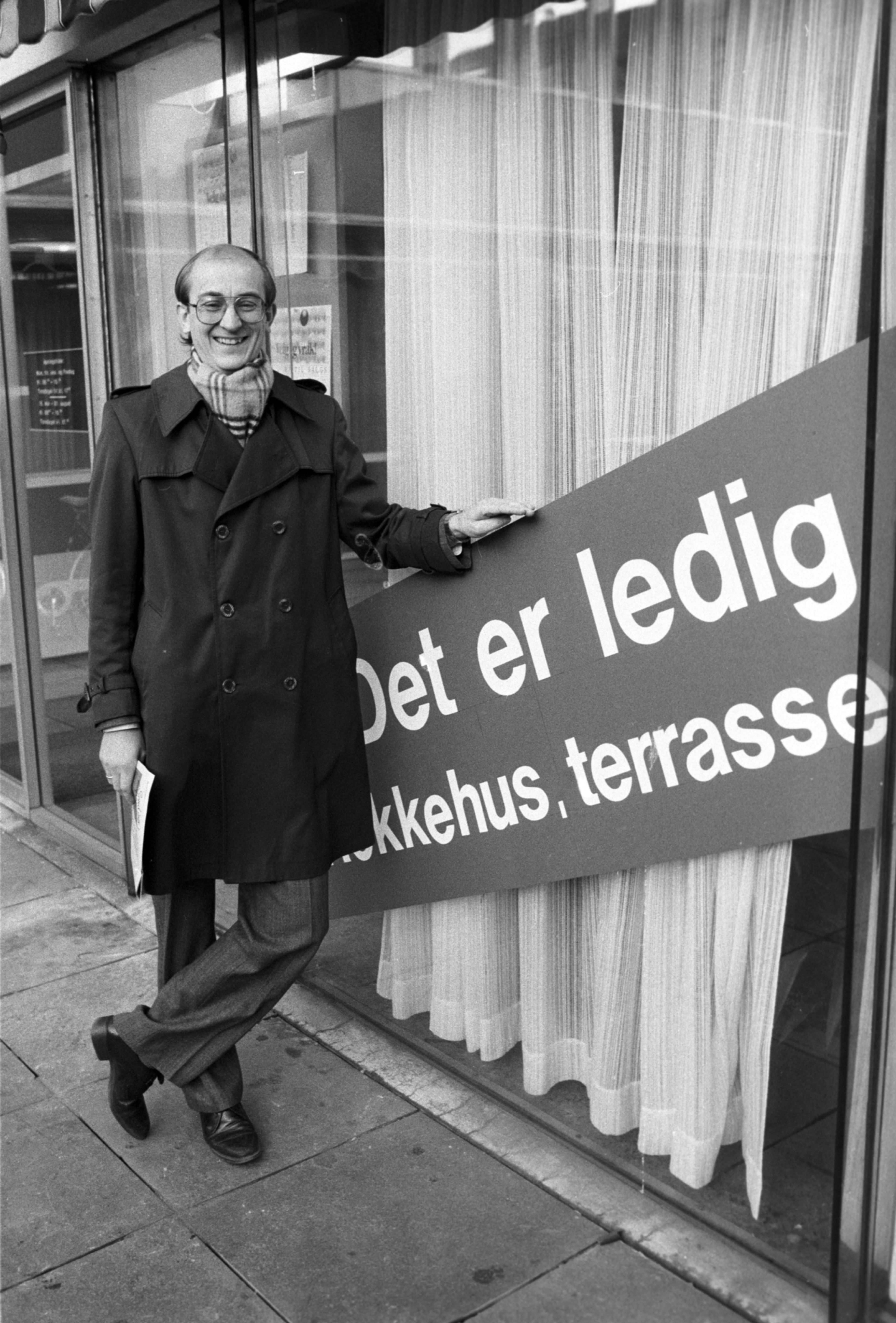 Historisk bilde av Martin Mæland da han overtok som direktør i OBOS i 1983.