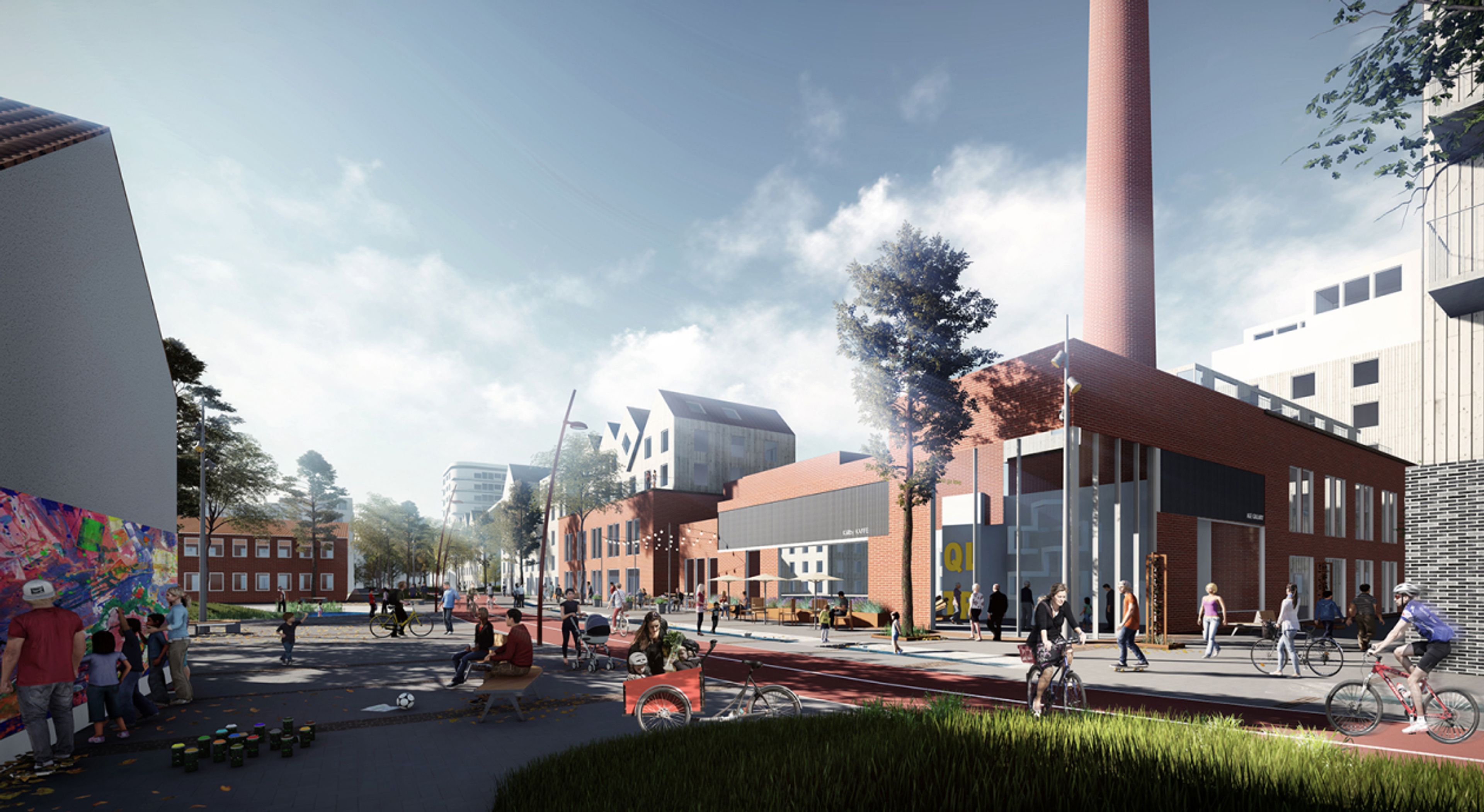 industriområde som nu blir bostadsområde