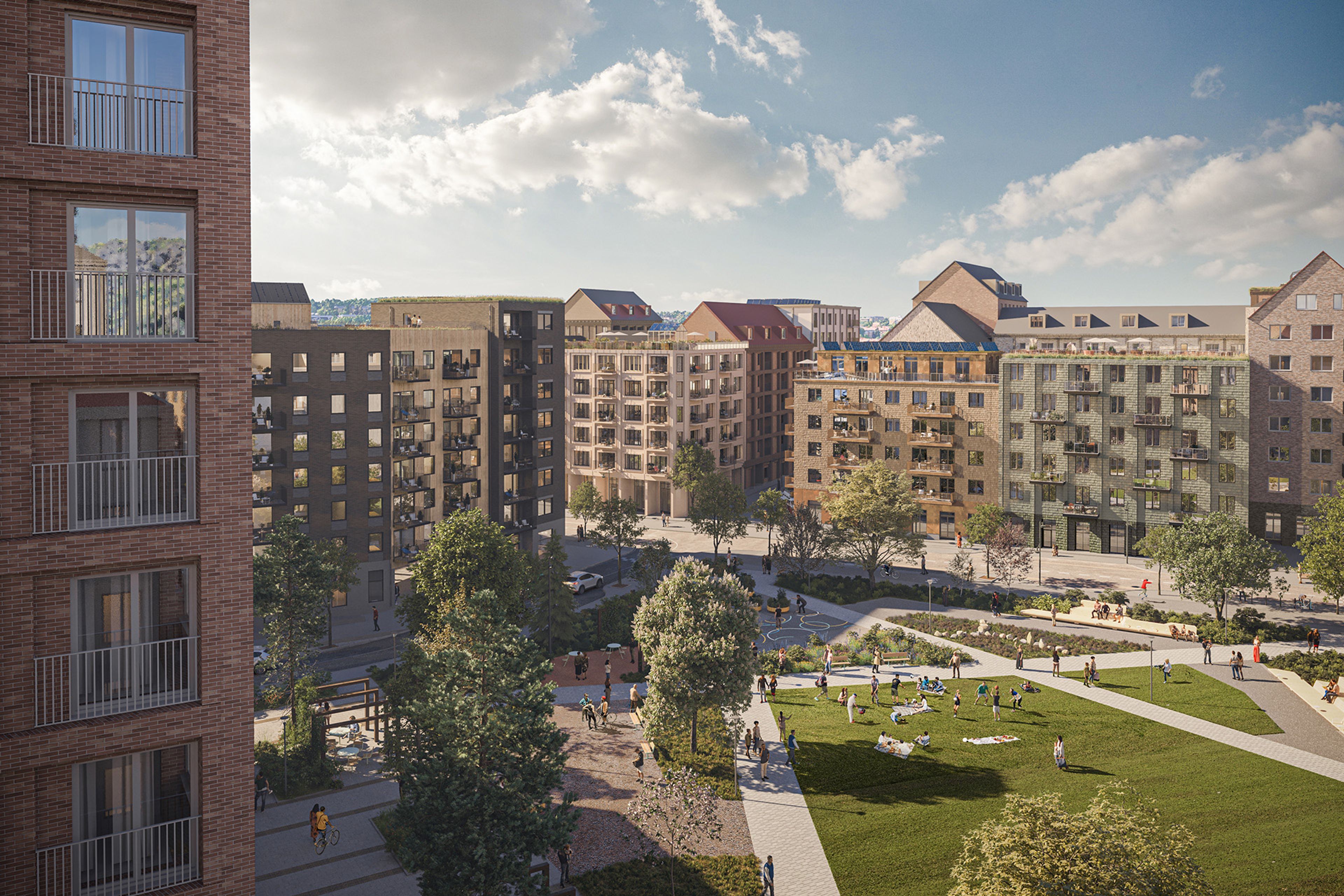 Explora Södra Änggården Göteborg - balkong
