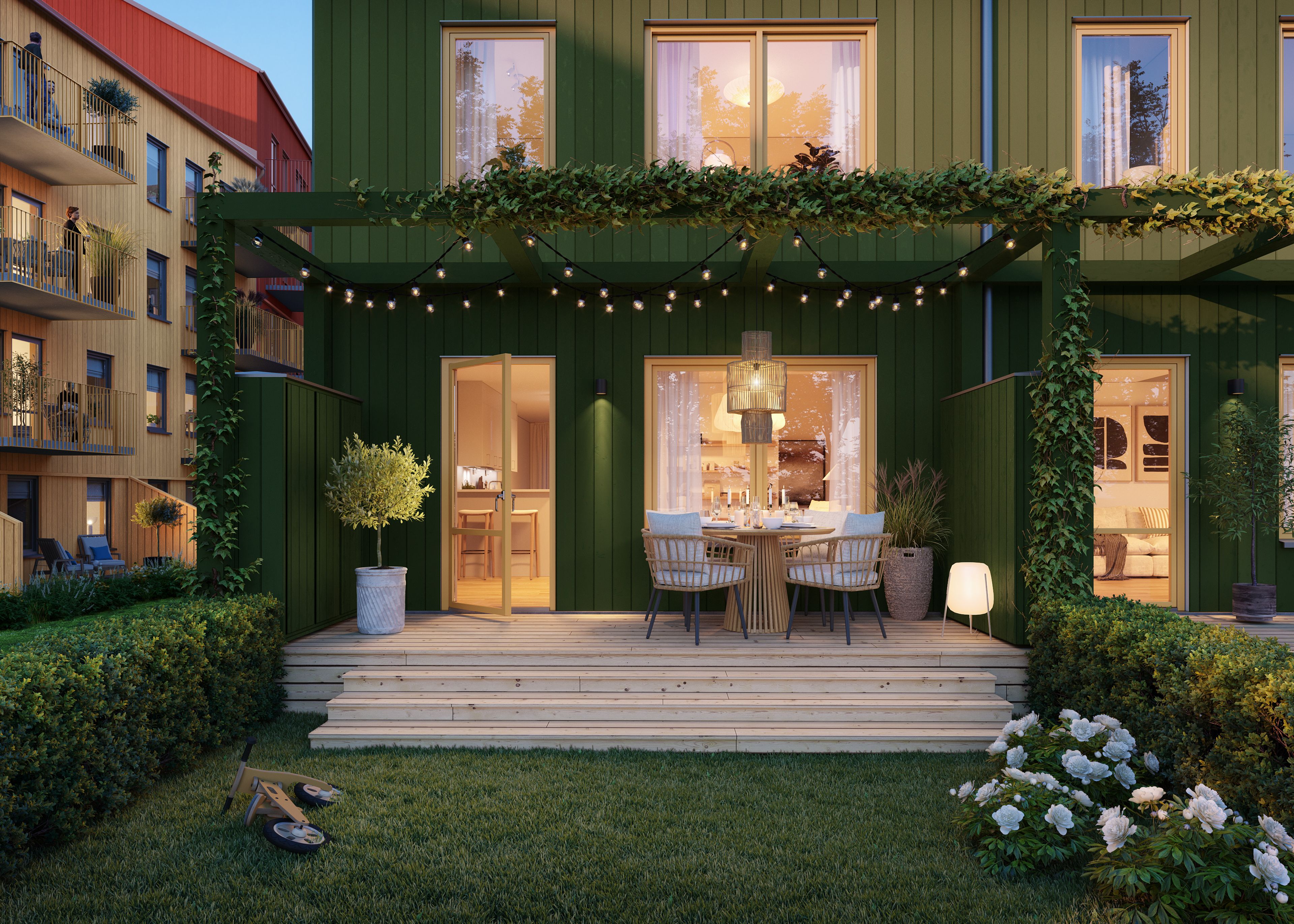 Uteplats radhus