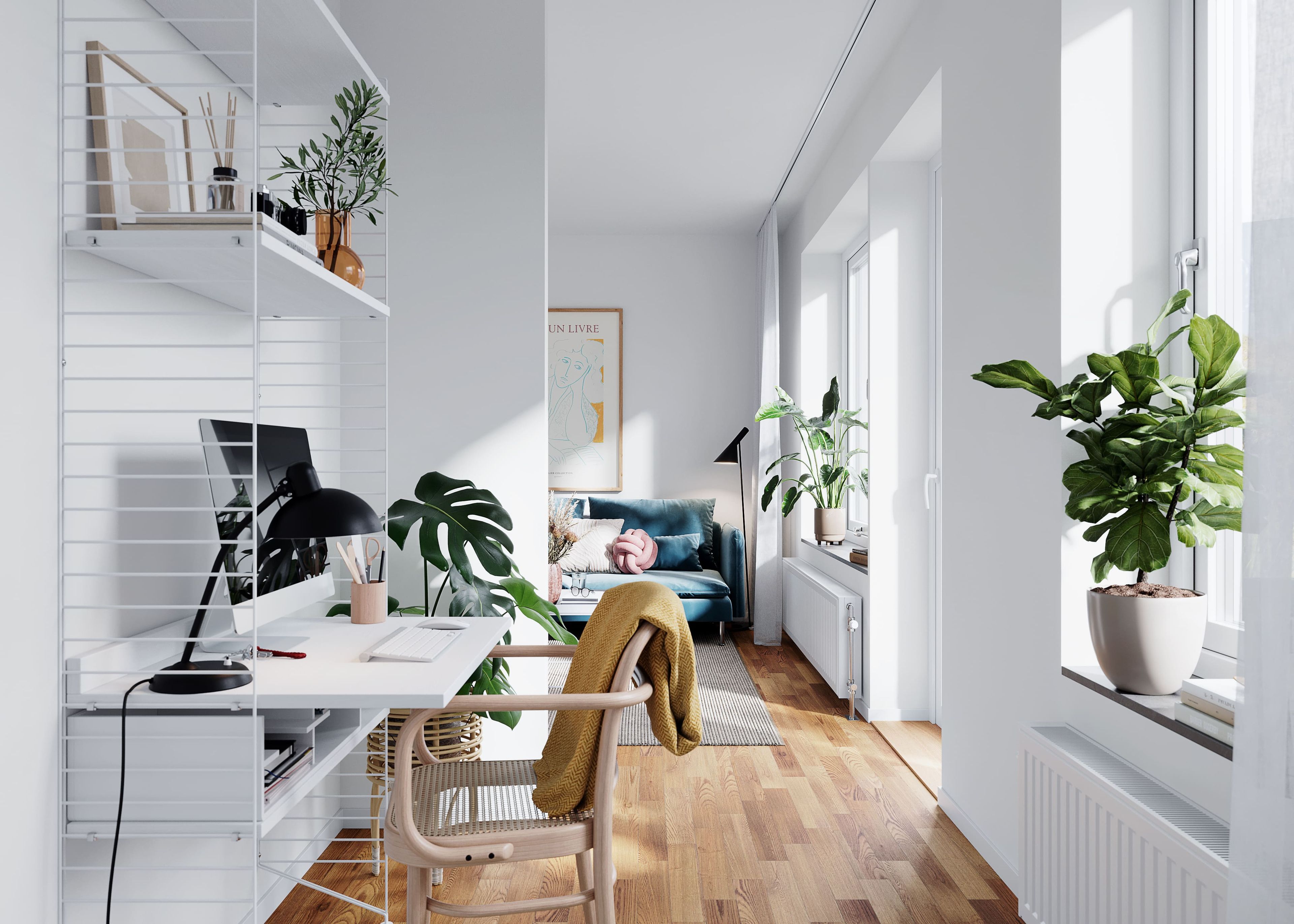 Smart plats för hemmakontor