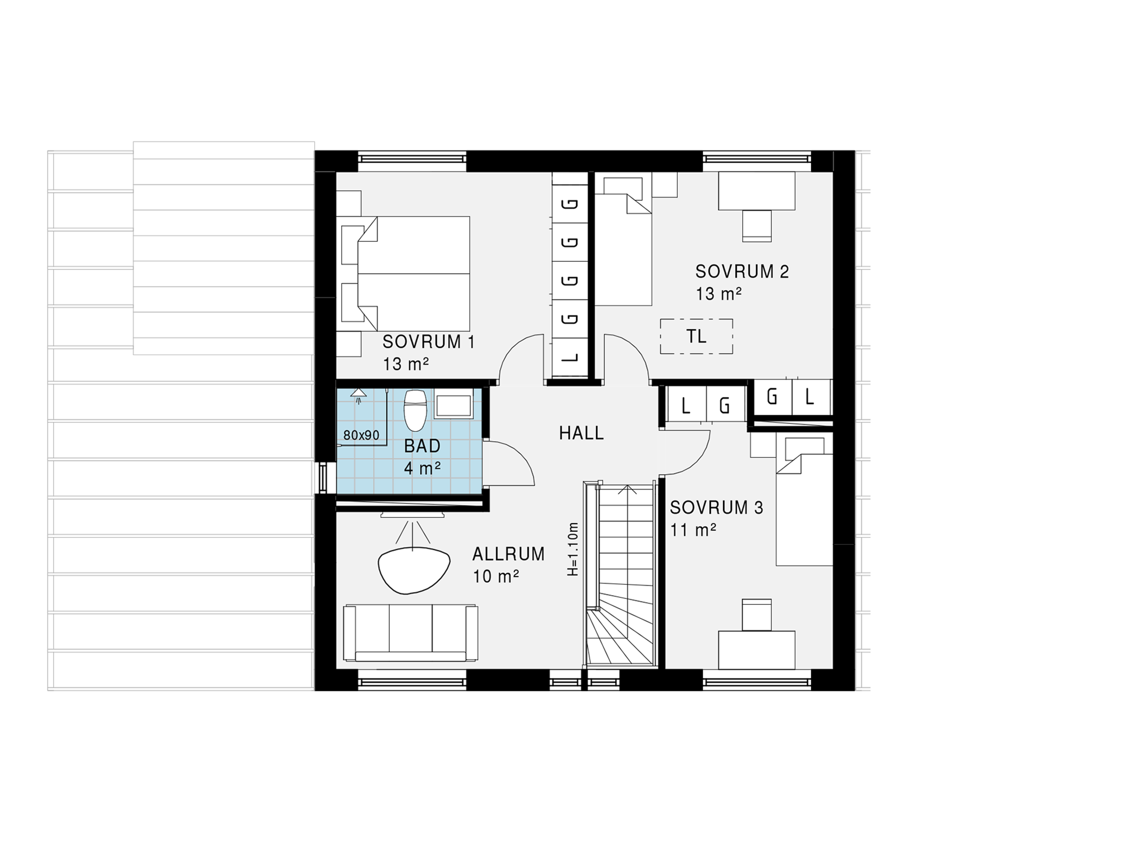 Planlösning våning 2