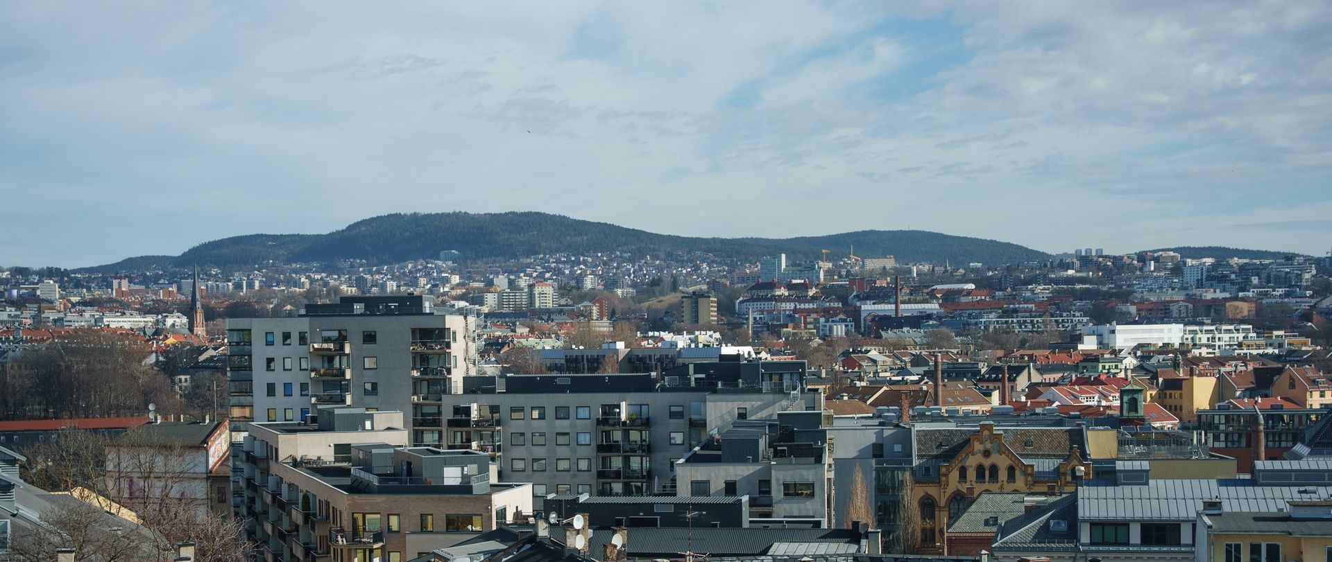 Utsikt fra kontorlokalet Hammersborg Torg 3.