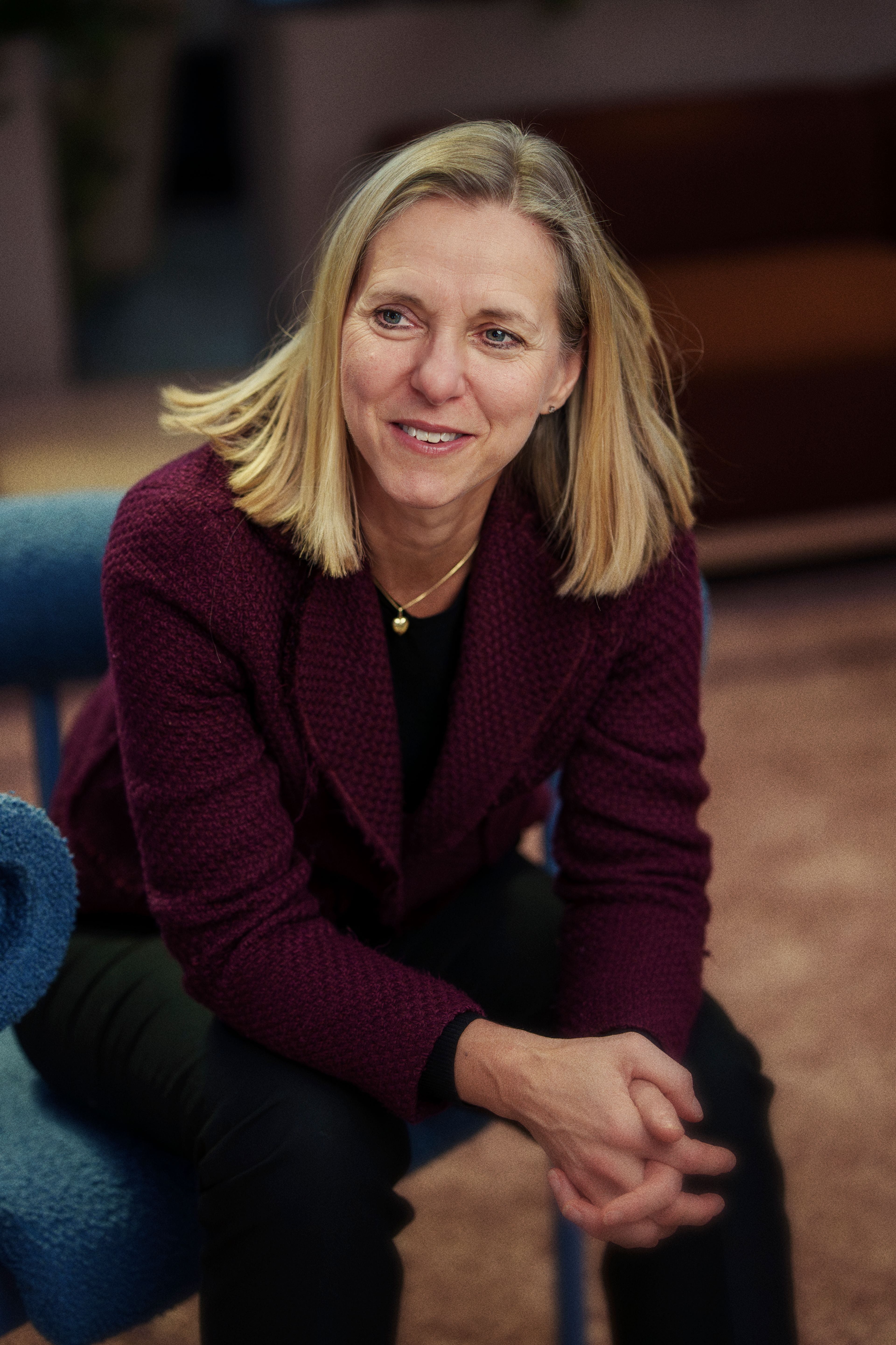 Et nærbilde av en sittende konsernsjef.