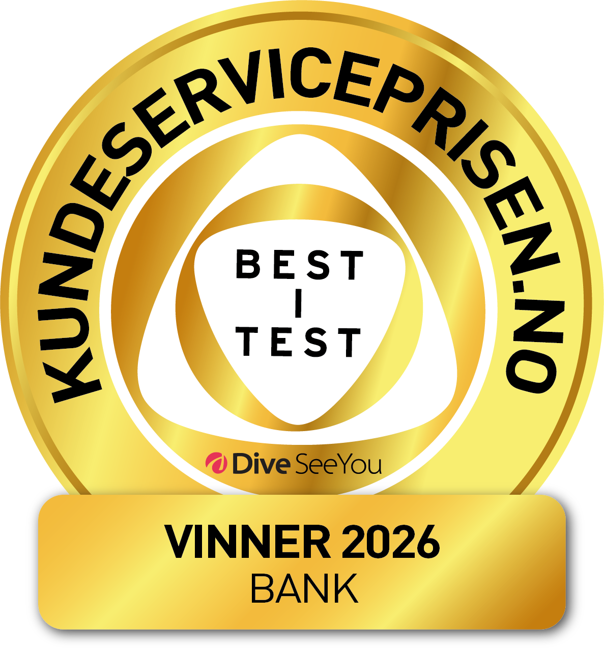 Kundeserviceprisen 2026 - Vinner i bankklassen