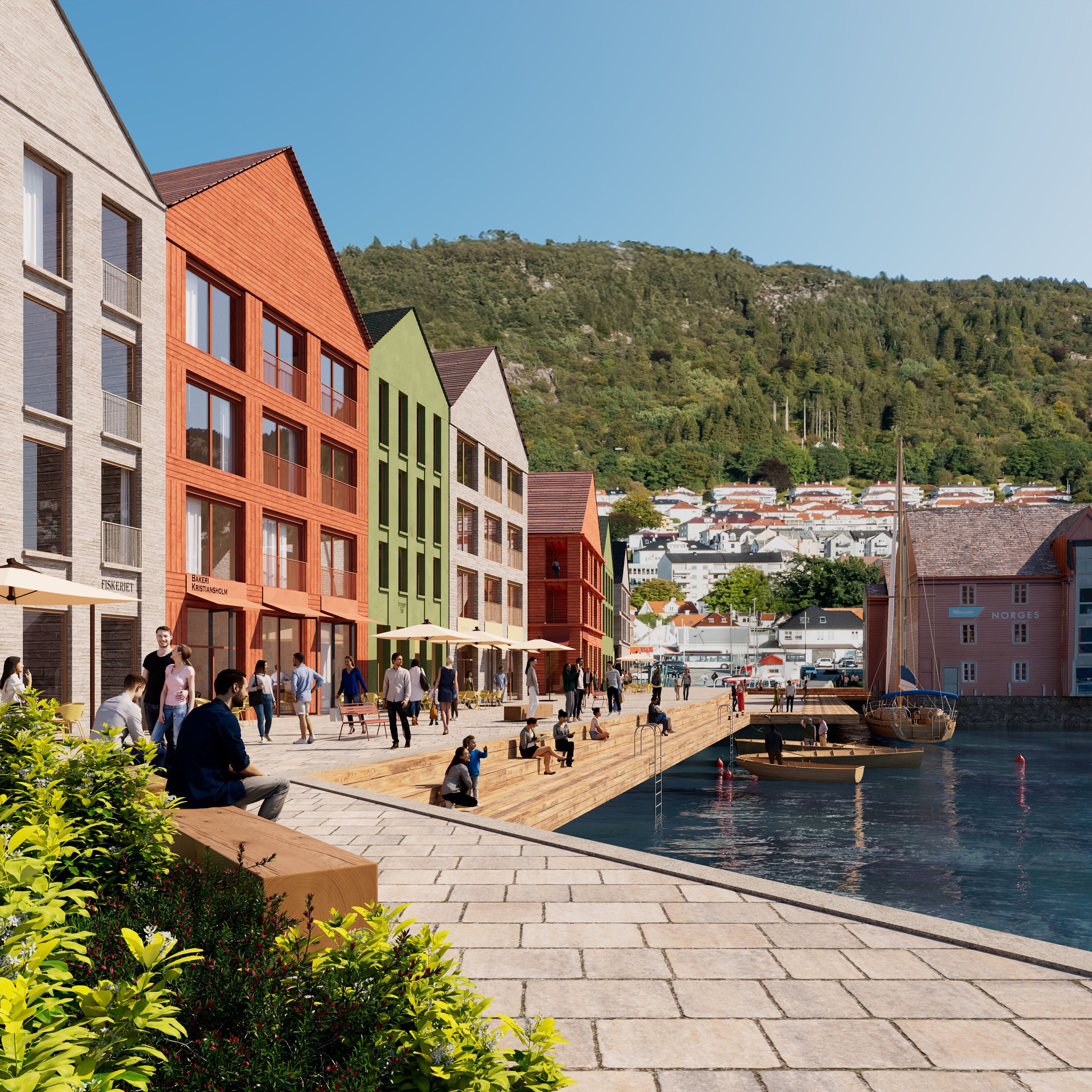 Et bilde fra Bryggen.