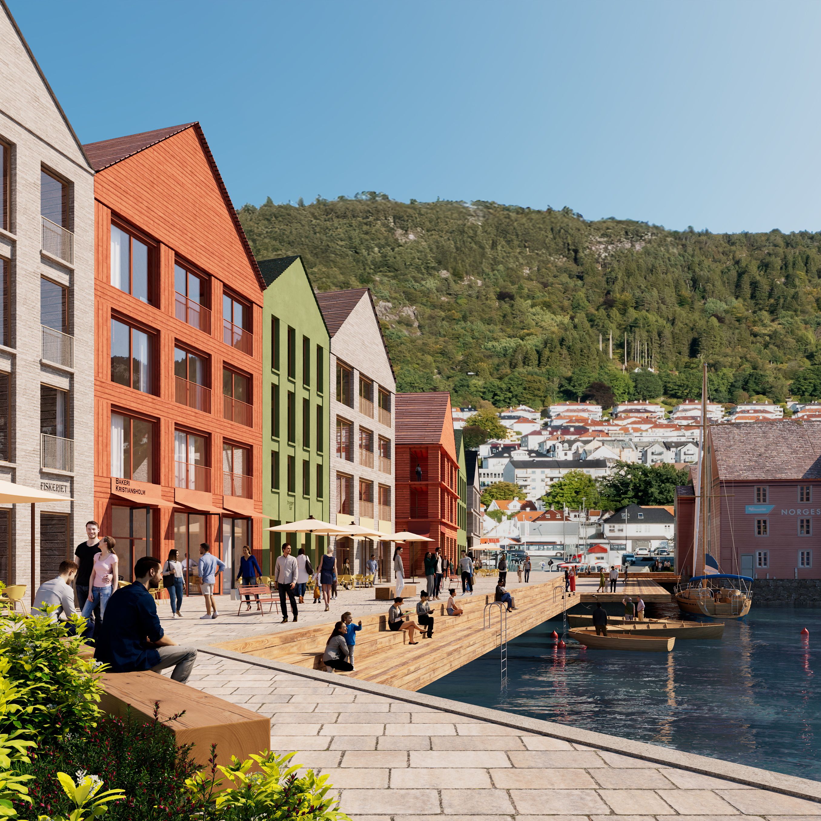 Et bilde fra Bryggen.