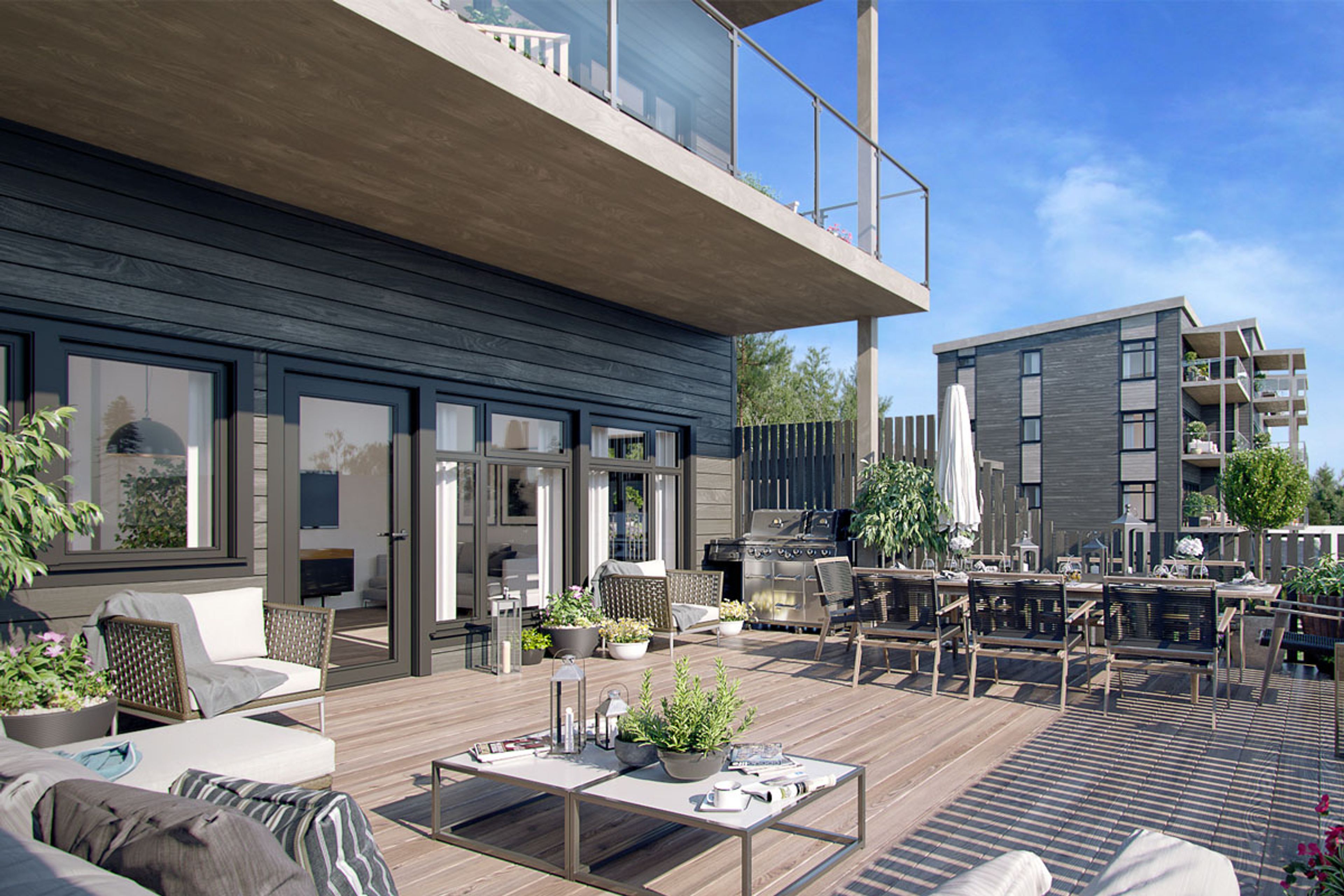 Illustrasjon fra terrasse, Moy Terrasse