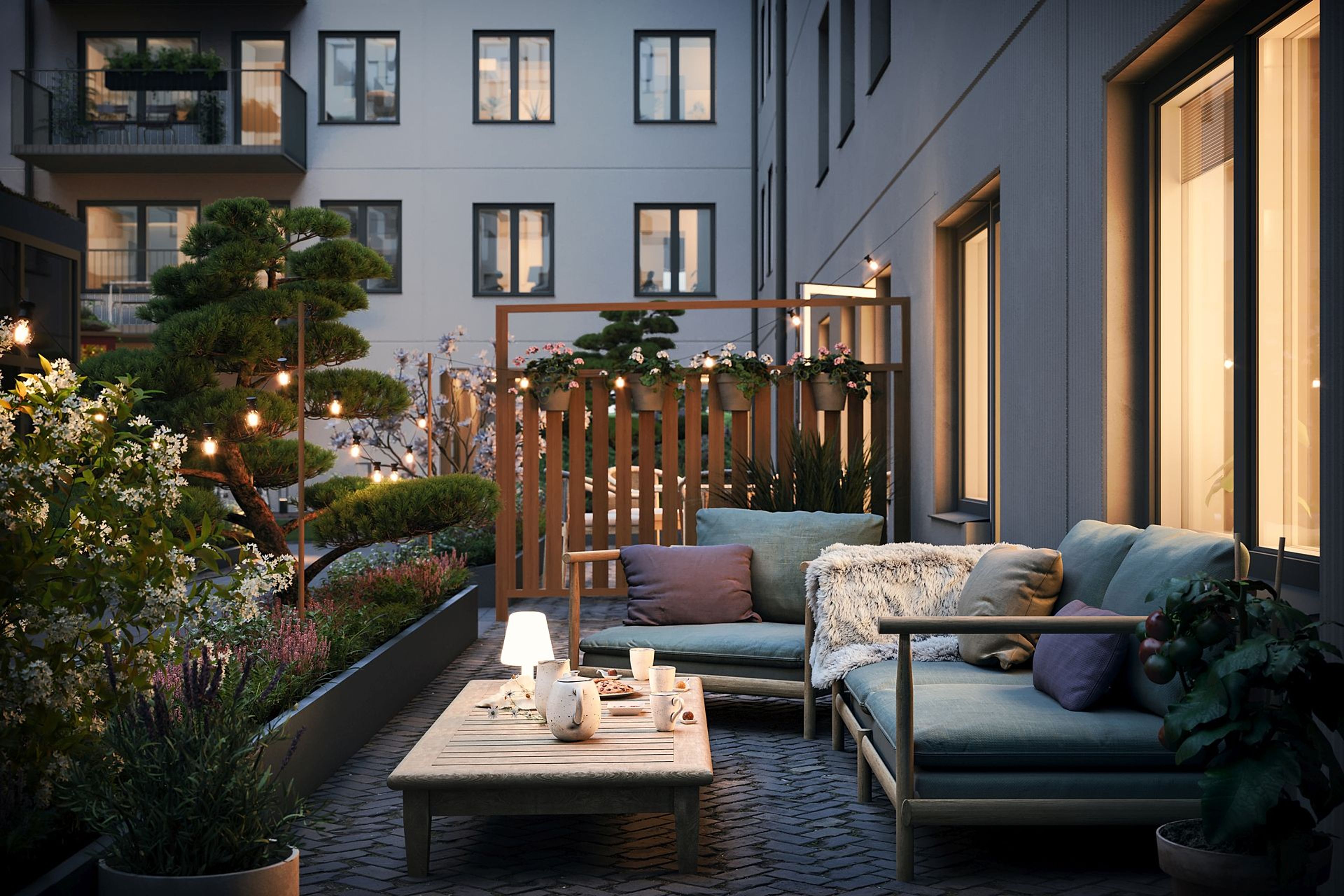 Explora Södra Änggården Göteborg - uteplats botten