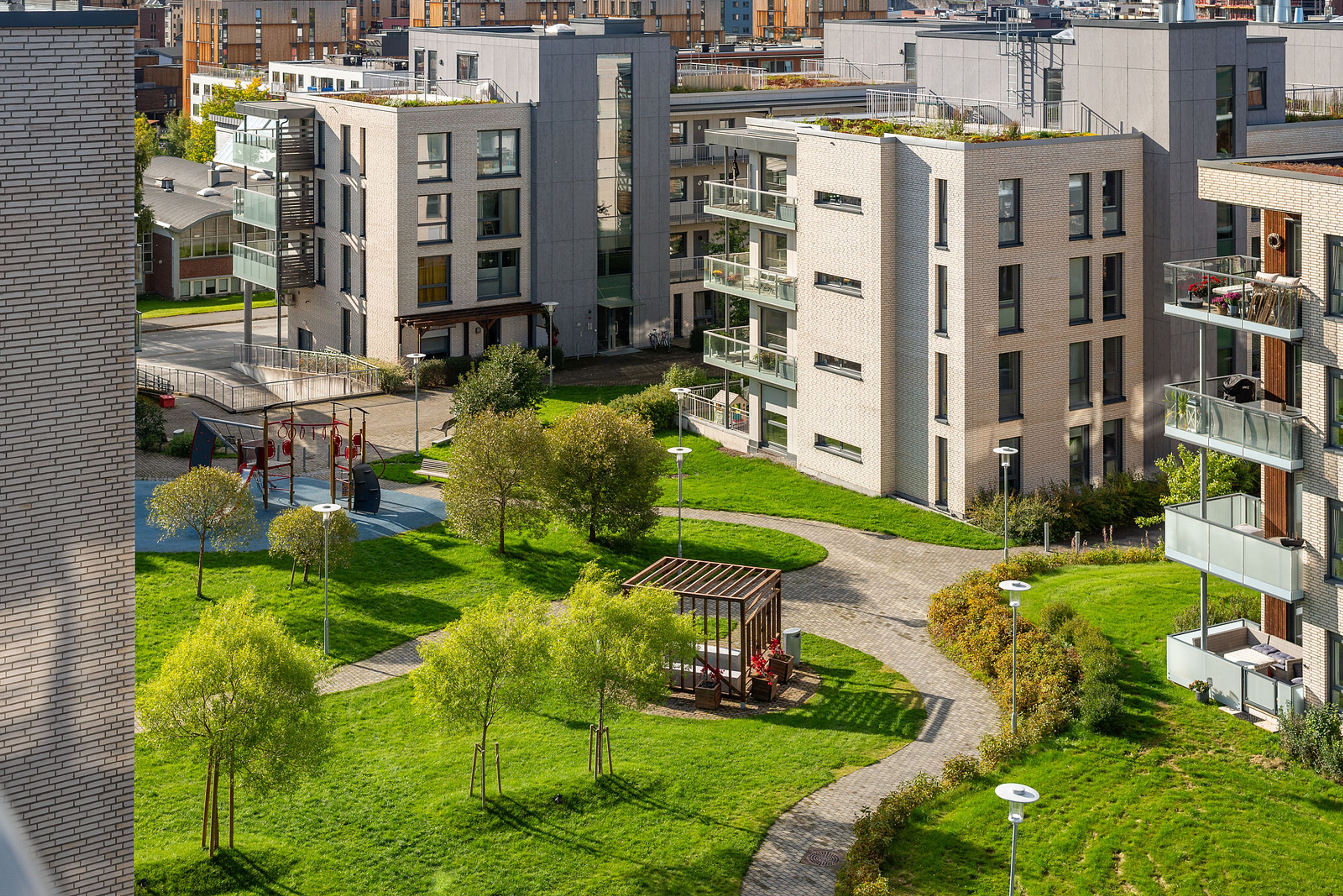 Gårdsrom i Ladebyhagen