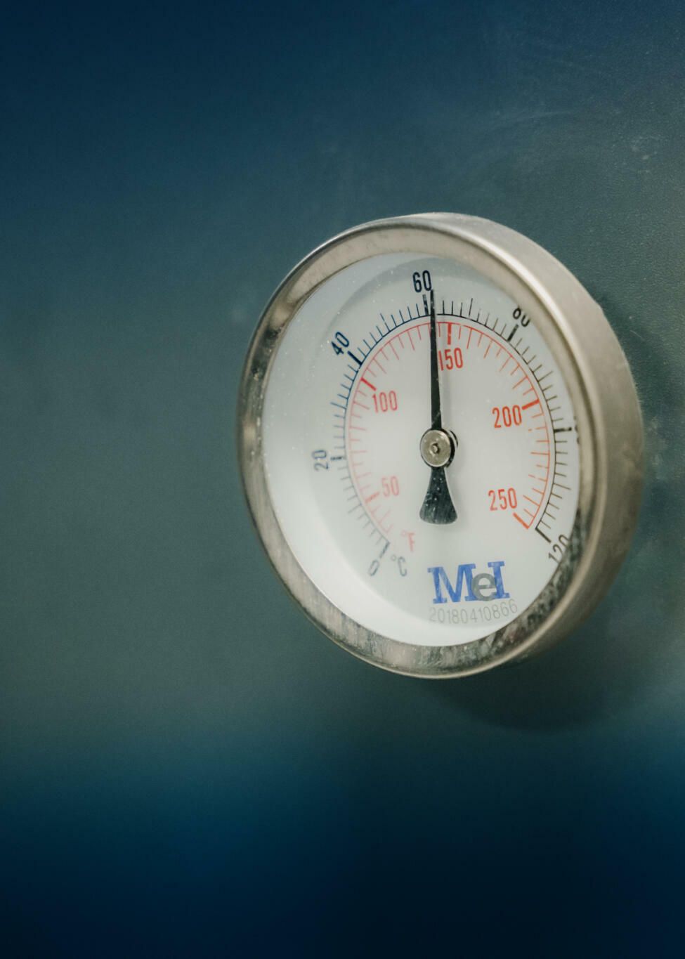 Nærbilde av en måler