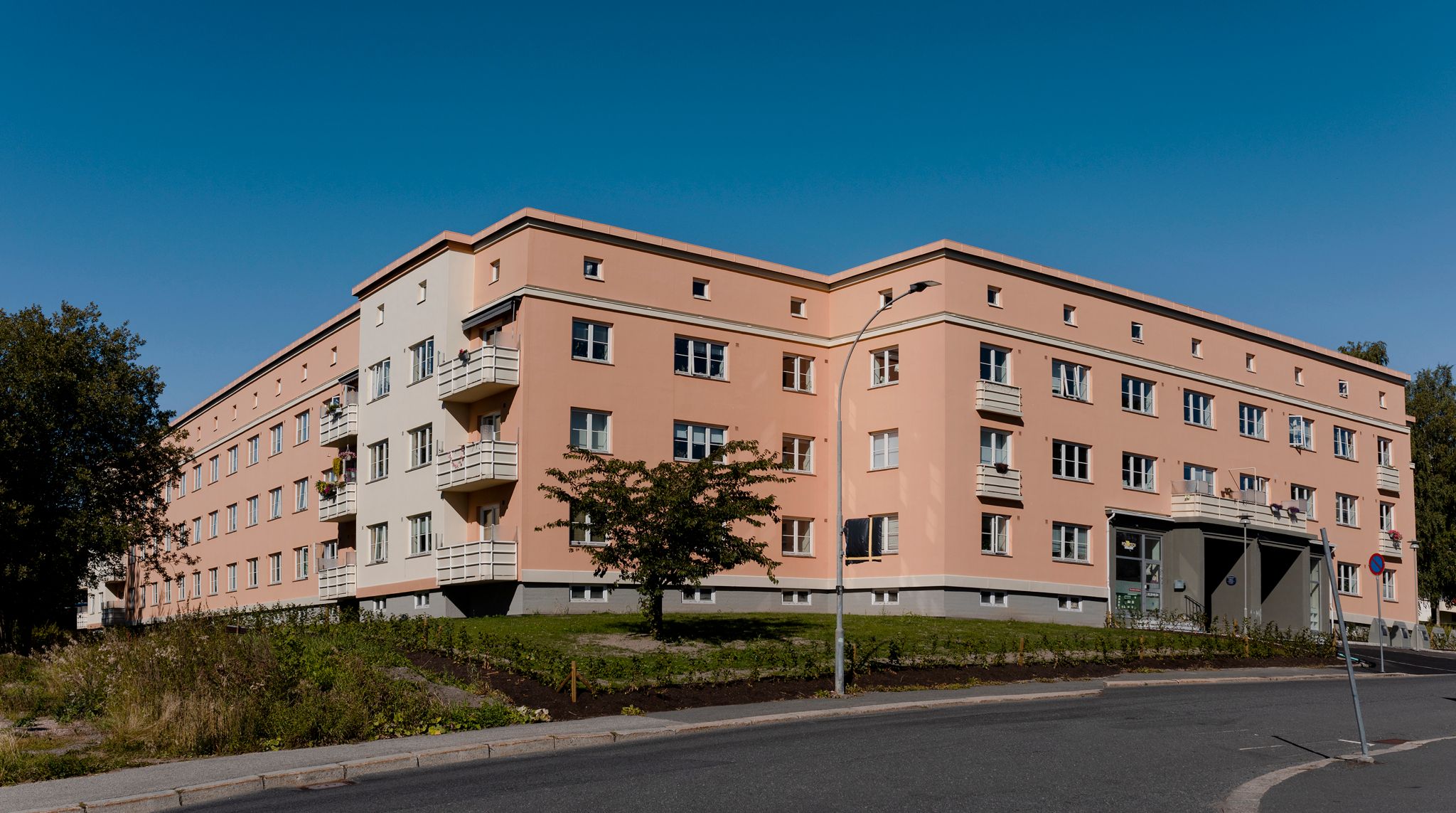 Bilde av Etterstad 1 som var det aller første OBOS-borettslaget som sto ferdig i 1931.