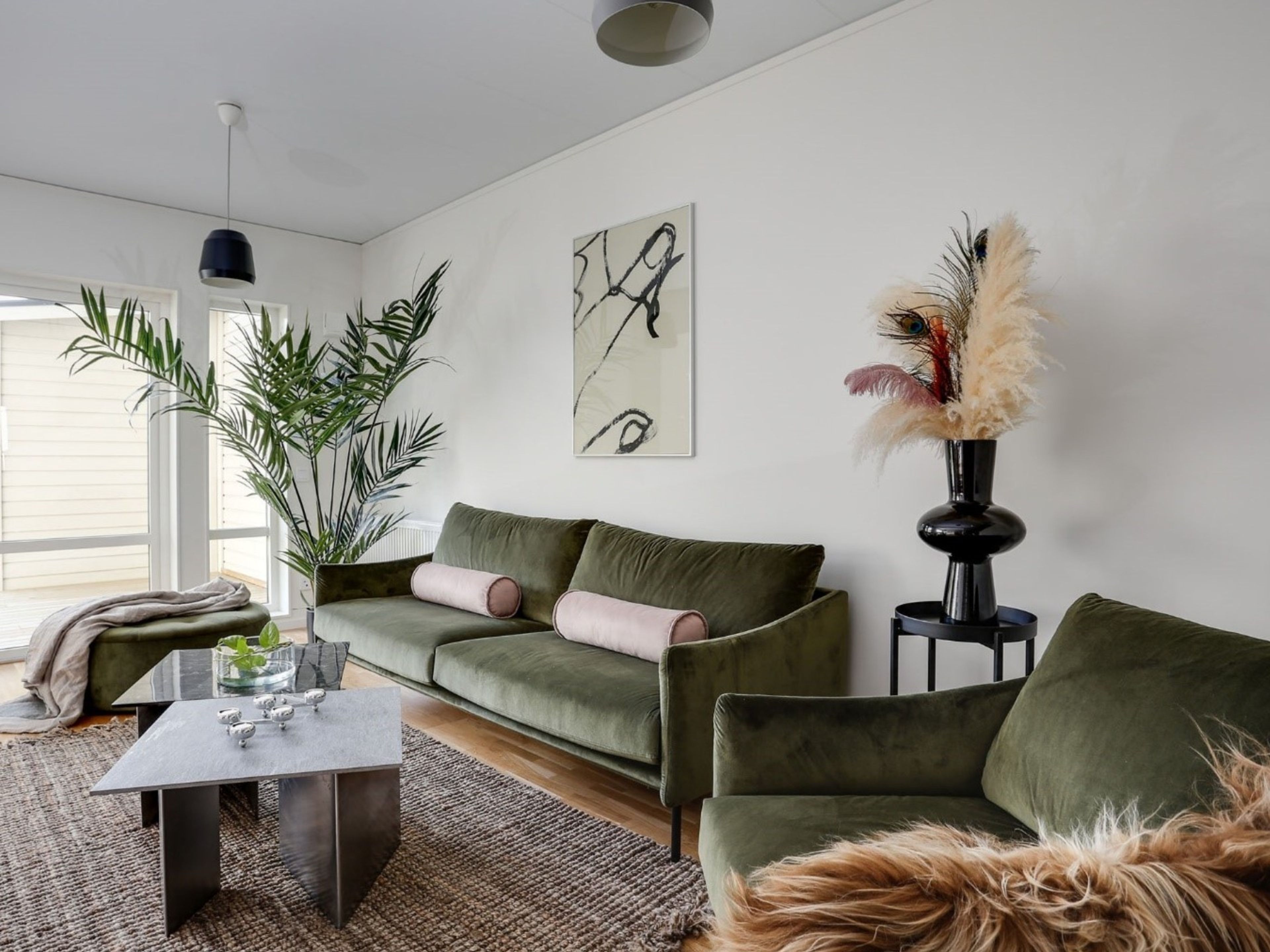 Inspiration placering soffa vardagsrum