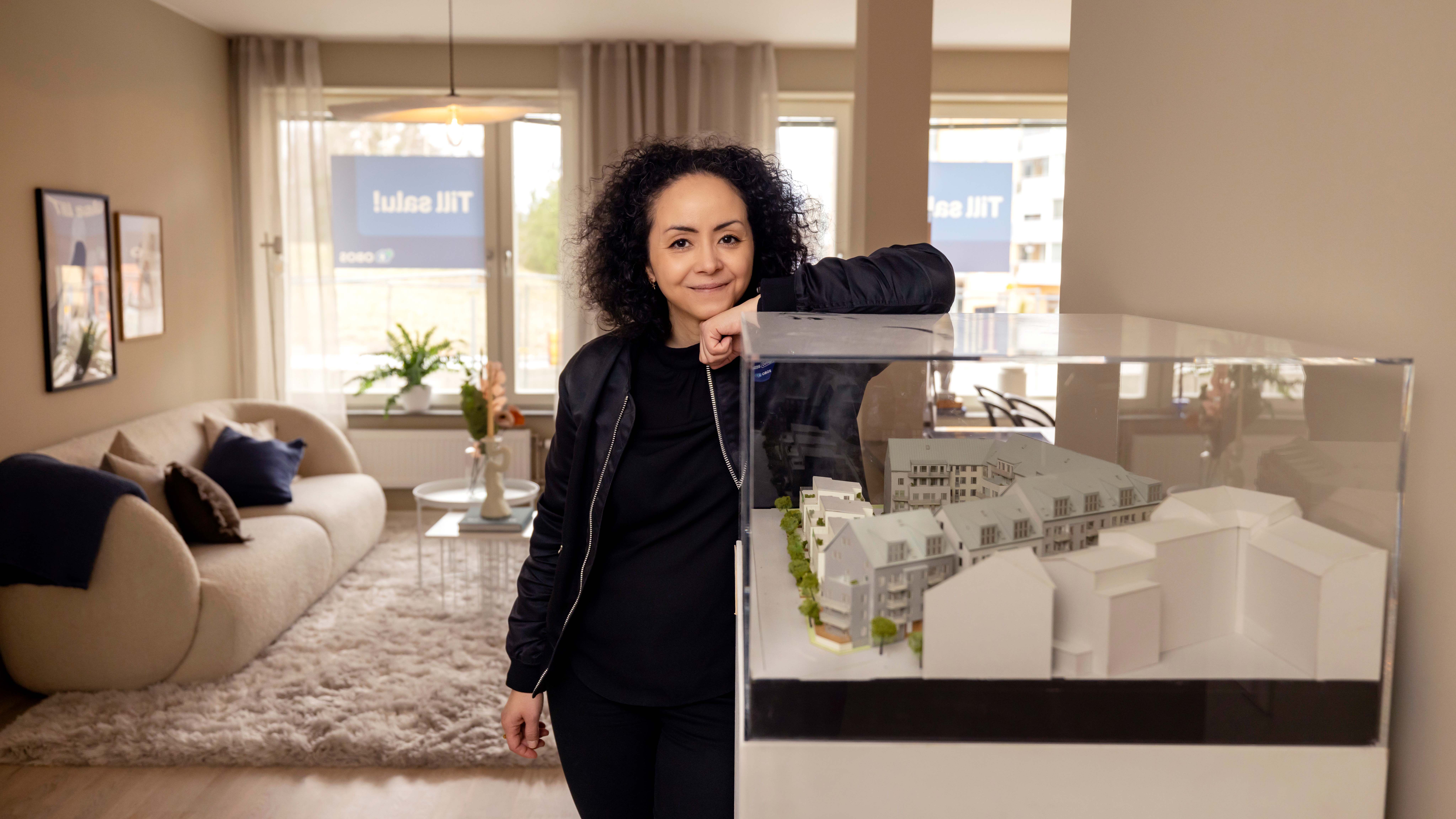 Cattis Carlén i en OBOS lägenhet