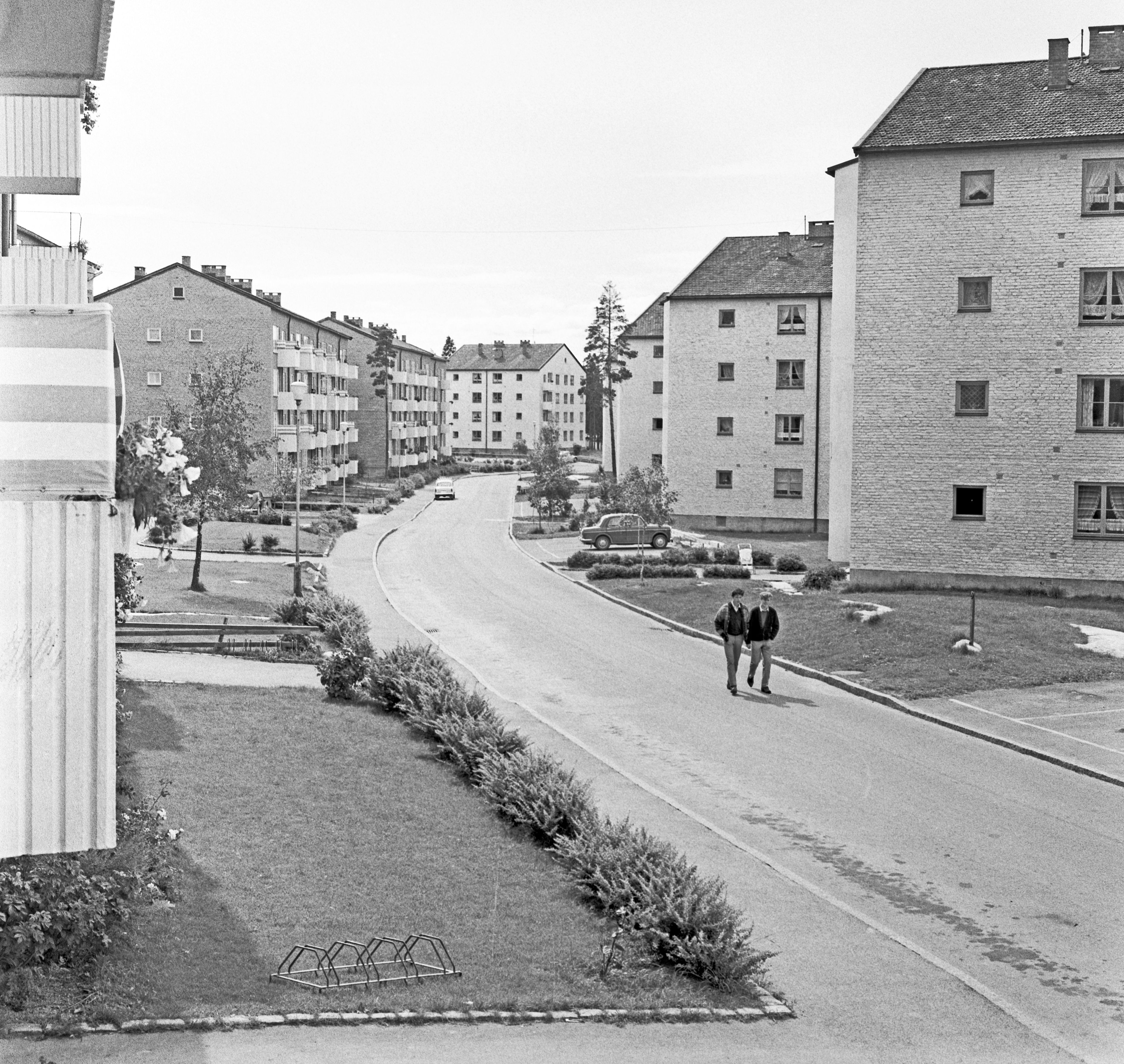 Historisk bilde fra Blåfjellet borettslag på Lambertseter.