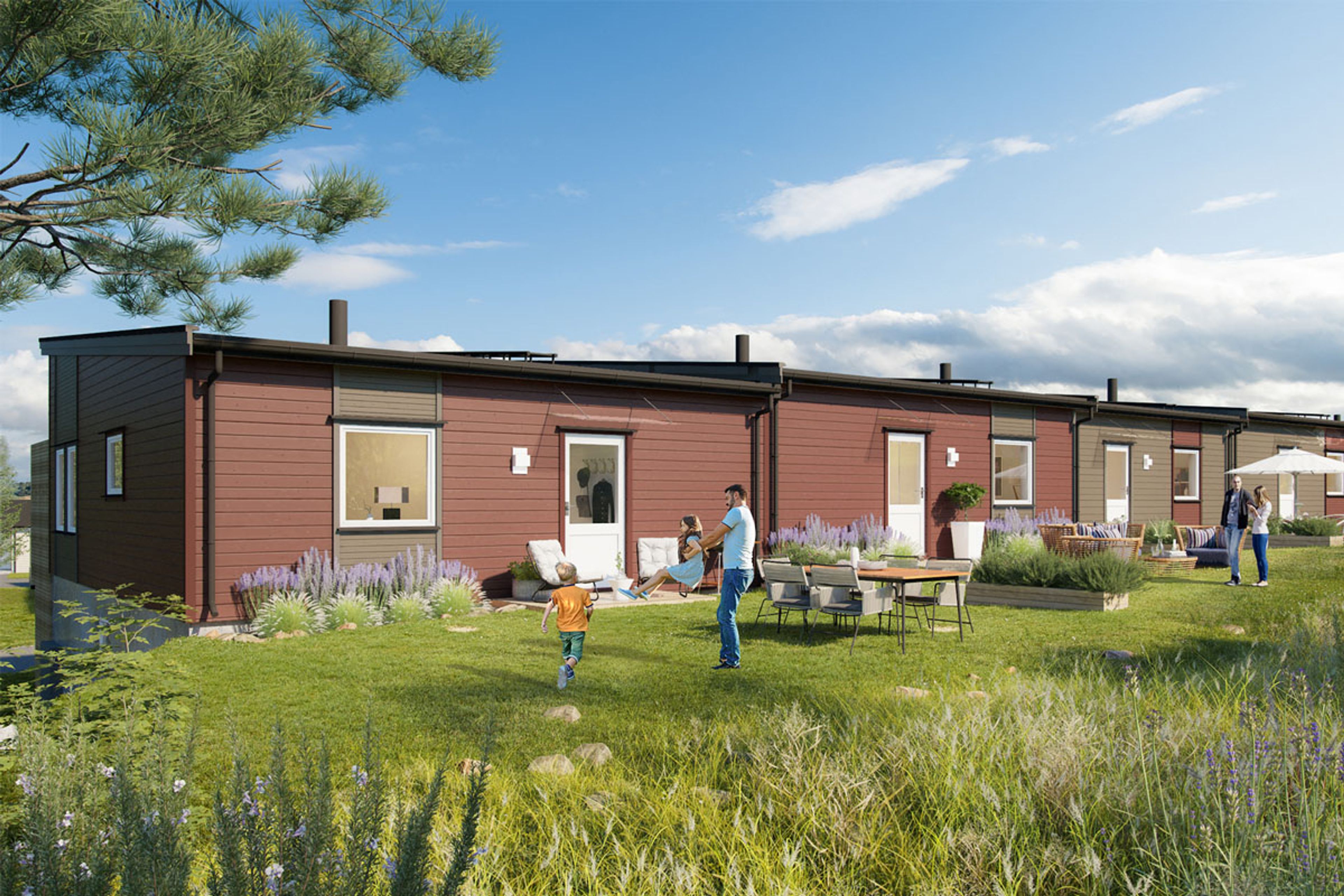 Illustrasjon fra hage hus 6